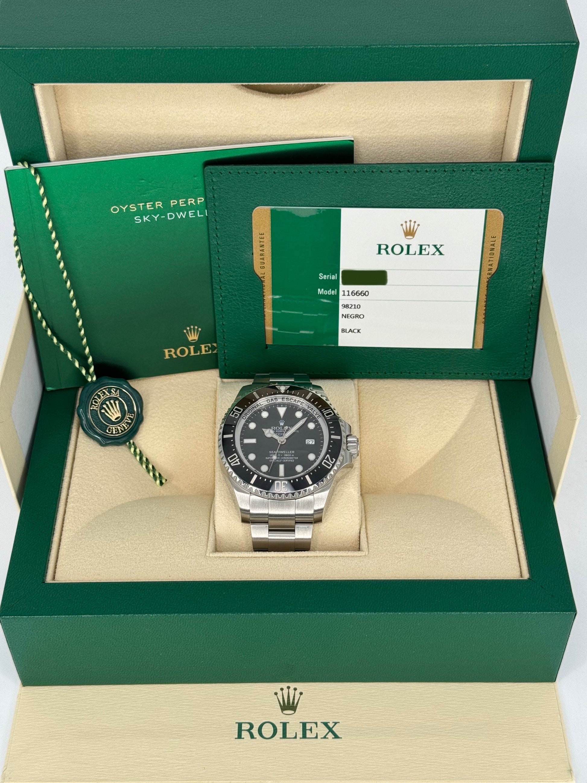 2015 Rolex Sea-Dweller Deepsea 44mm 116660 Stainless Steel Black Dial - MyWatchLLC