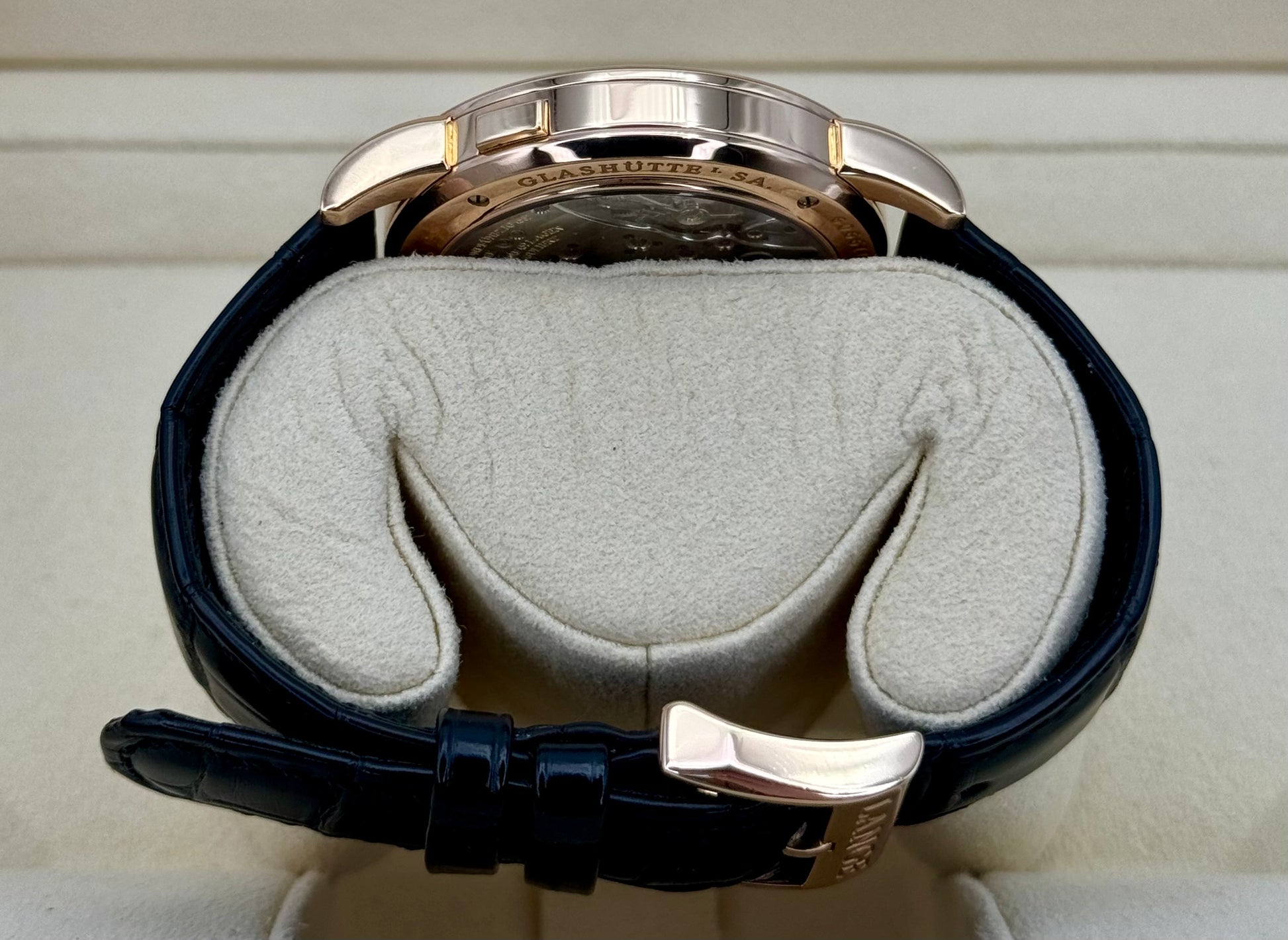 2000 A Longe & Shone Lange 38.5mm 101.032 Rose Gold Silver Dial - MyWatchLLC