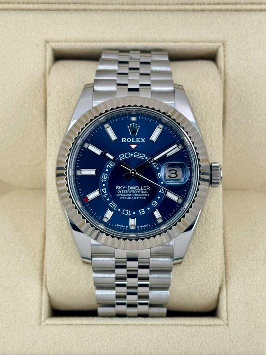 NEW 2024 Rolex Sky-Dweller 42mm 336934 Jubilee Blue Dial