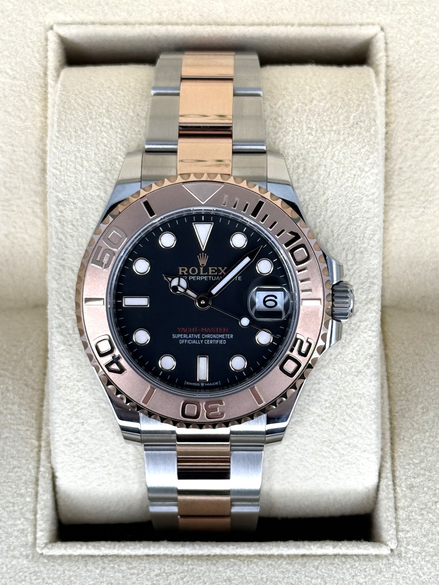 Rolex Yacht-Master 40 NEW 2023 Two Tone Rose Gold Chocolate Brown Dial  Oyster Bracelet