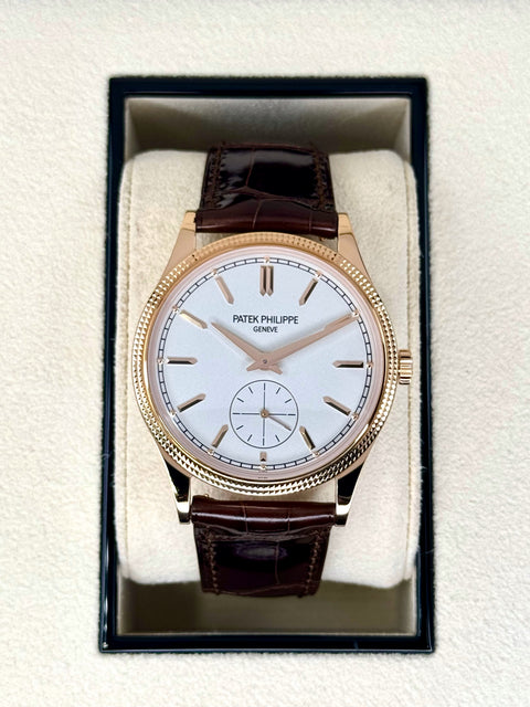 Patek Philippe Calatrava 40mm 6119R  Rose Gold White Dial