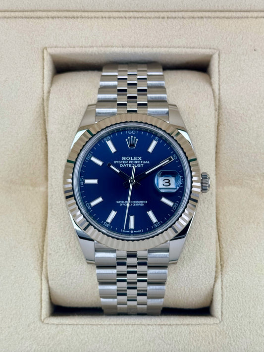 NEW 2025 Rolex Datejust 41mm 126334 Stainless Steel Jubilee Blue Dial