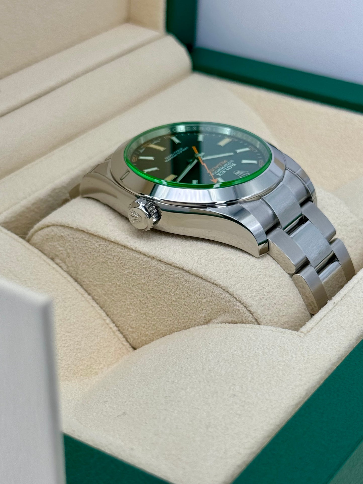 NEW 2023 Rolex Milgauss 40mm 116400GV Oyster Black Dial - MyWatchLLC