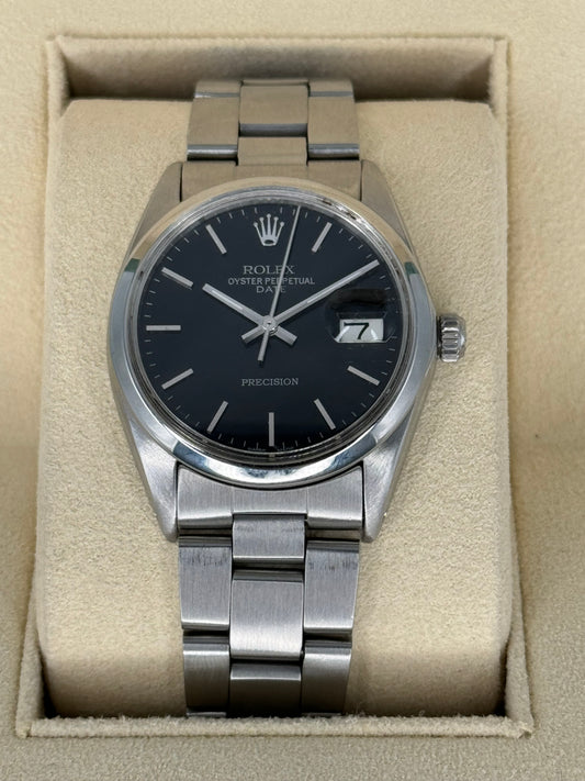 Rolex Oyster Date 34mm 6694 Black Dial - MyWatchLLC