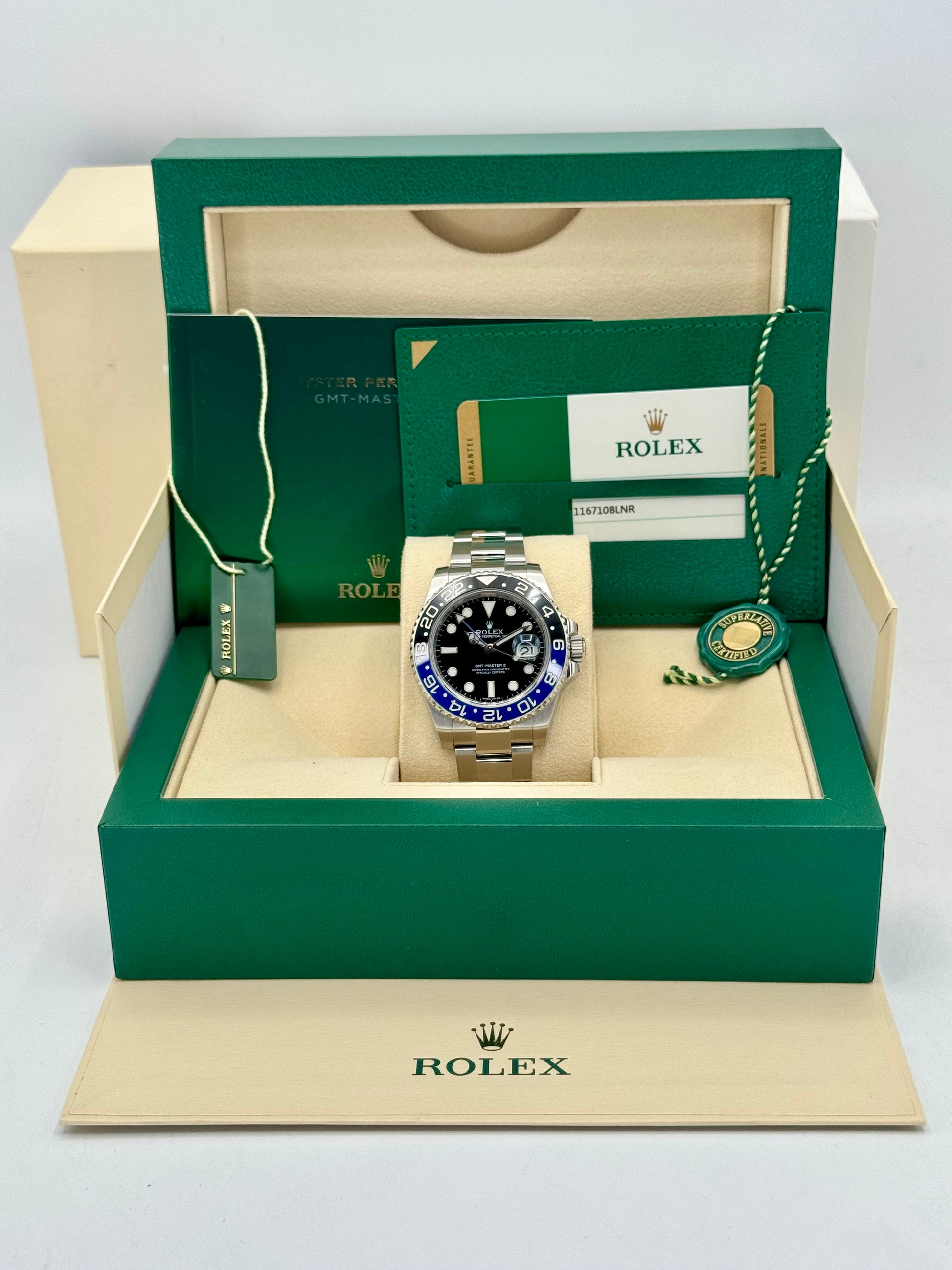 2015 Rolex GMT-Master II "Batman" 40mm 116710BLNR Oyster - MyWatchLLC