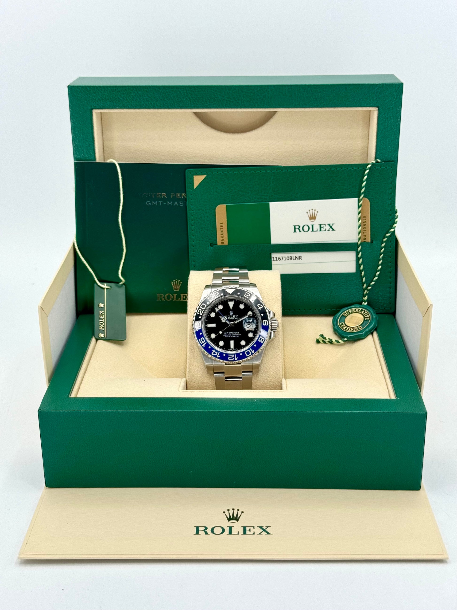 2015 Rolex GMT-Master II "Batman" 40mm 116710BLNR Oyster - MyWatchLLC