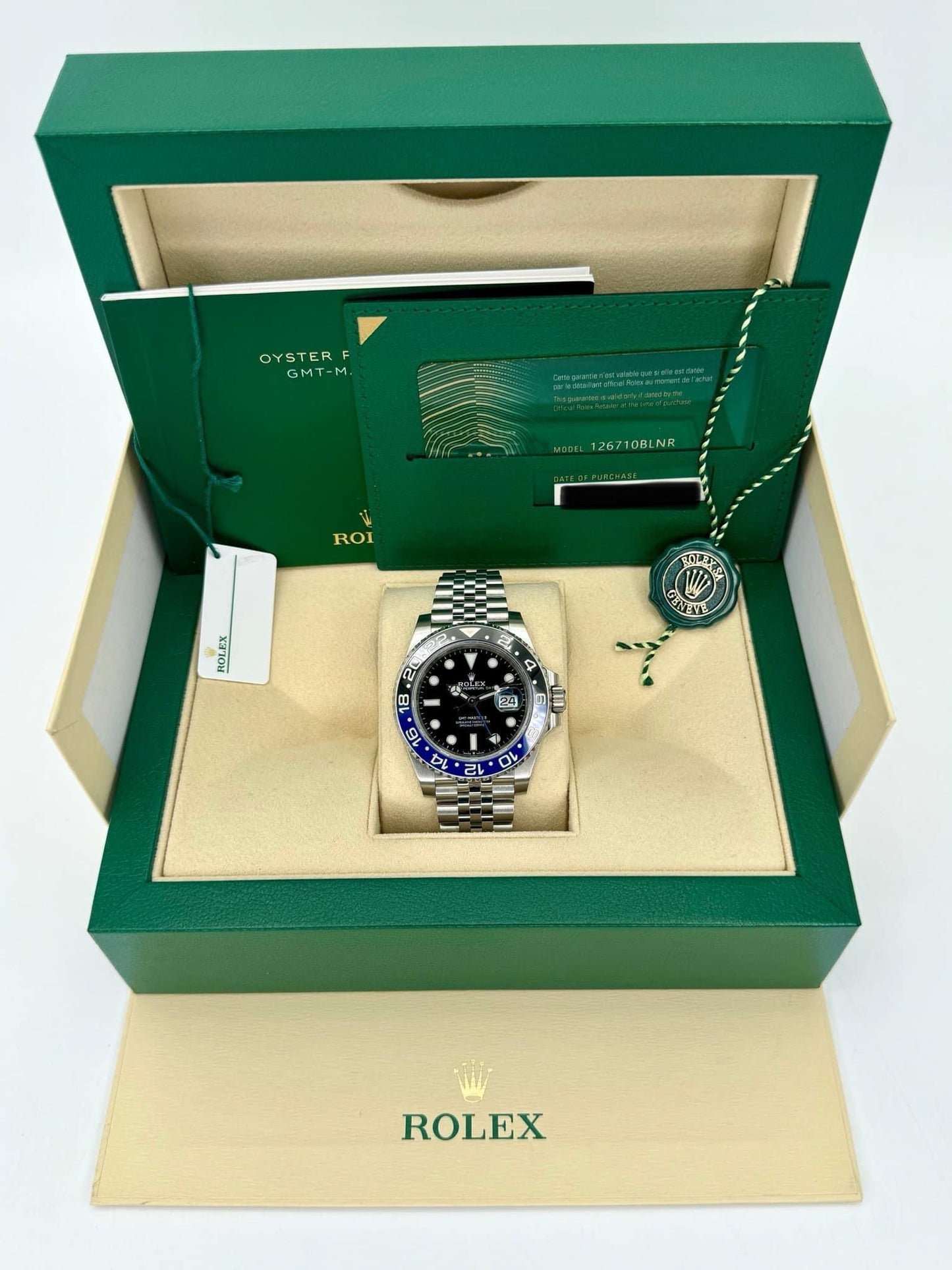 NEW 2023 Rolex GMT-Master II "Batgirl" 126710BLNR Jubilee - MyWatchLLC