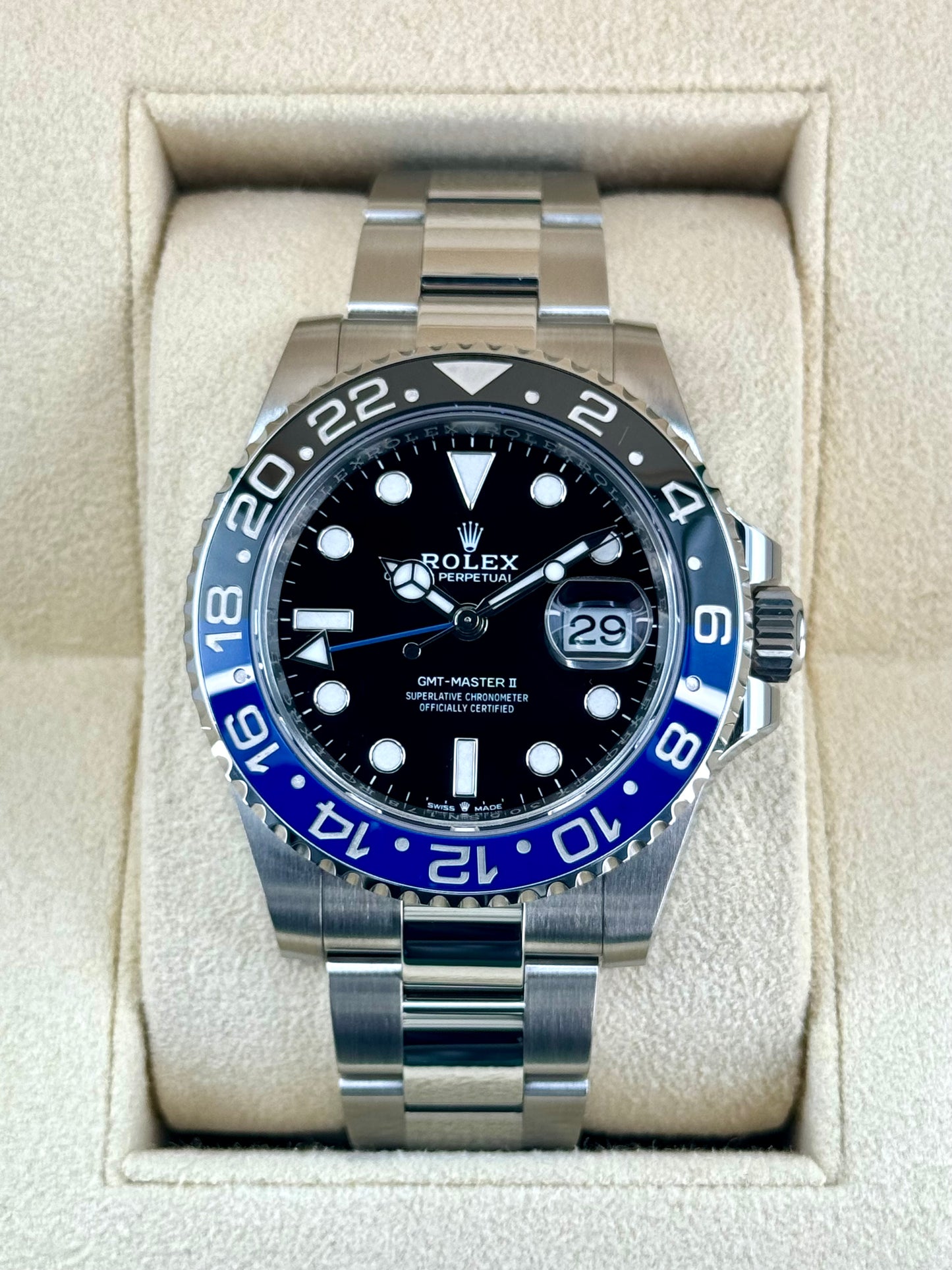 2023 Rolex GMT-Master II "Batman" 40mm 126710BLNR Oyster - MyWatchLLC