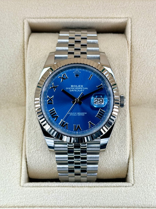 2022 Rolex Datejust 41mm 126334 Stainless Steel Jubilee Blue Dial - MyWatchLLC