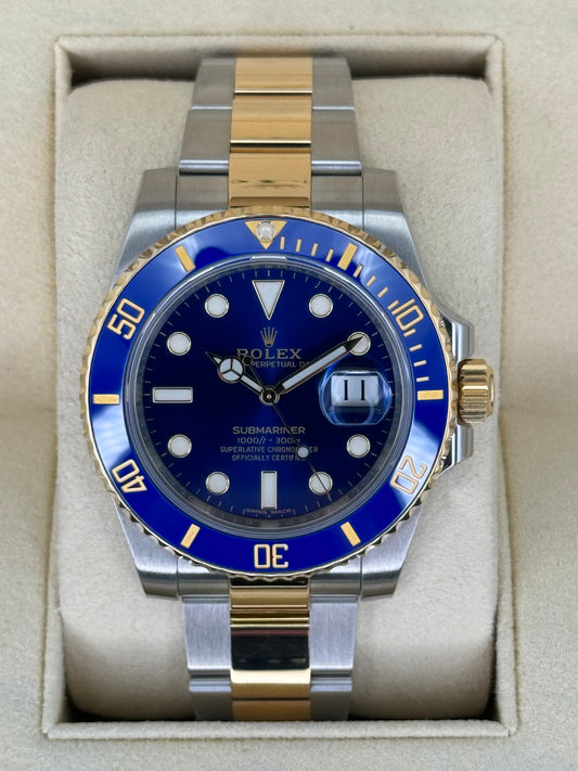 2017 Rolex Submariner Date "Bluesy" 40mm 116613LB Two-Tone Blue Dial - MyWatchLLC