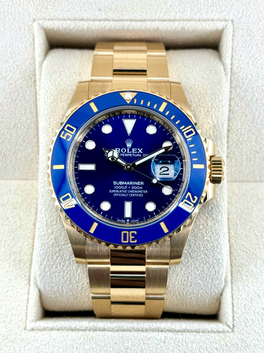 2024 Rolex Submariner "Bluesy" 41mm 126618LB Yellow Gold Blue Dial - MyWatchLLC