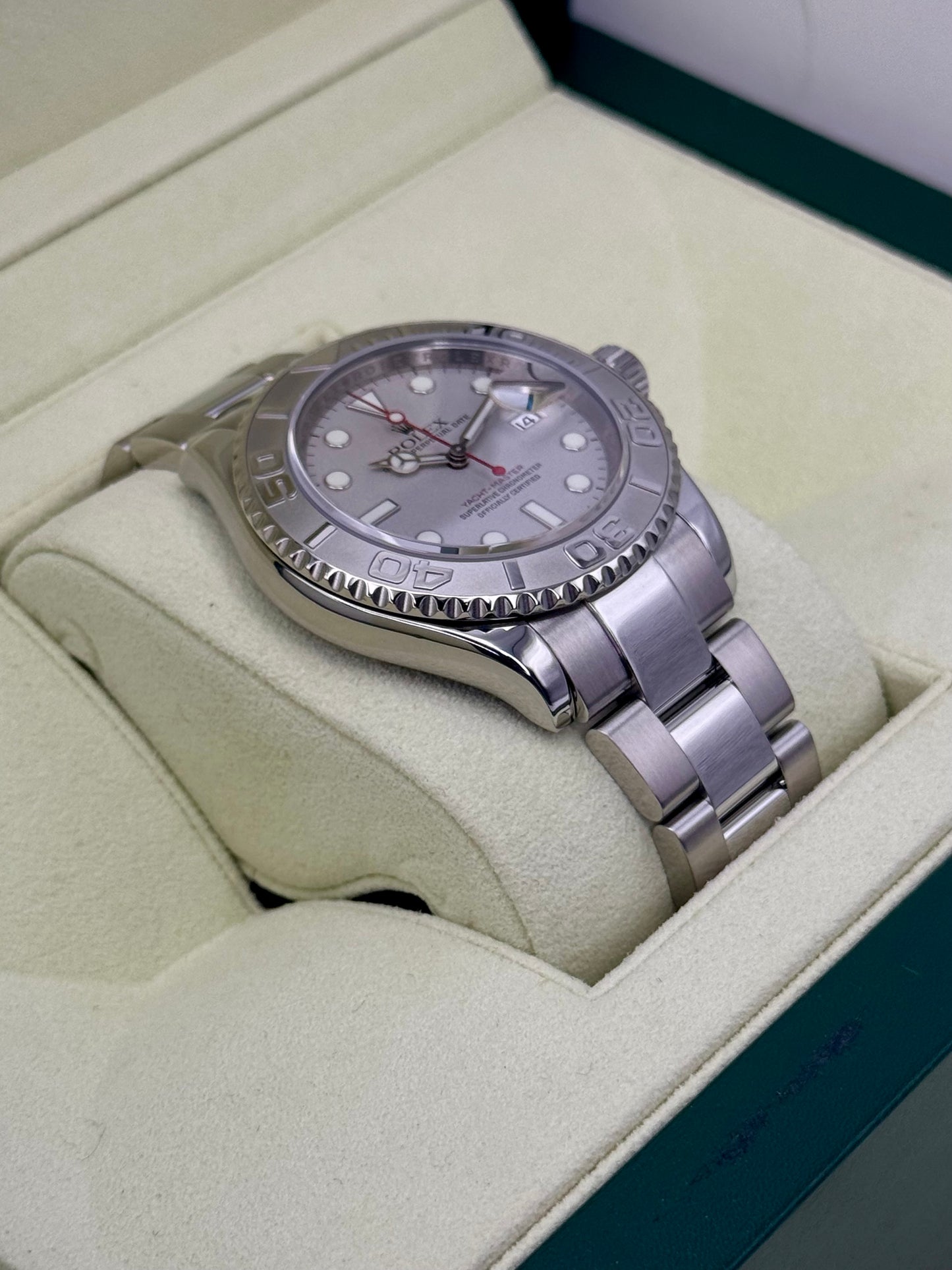 2010 Rolex Yacht-Master 40mm 16622 Platinum Bezel and Dial