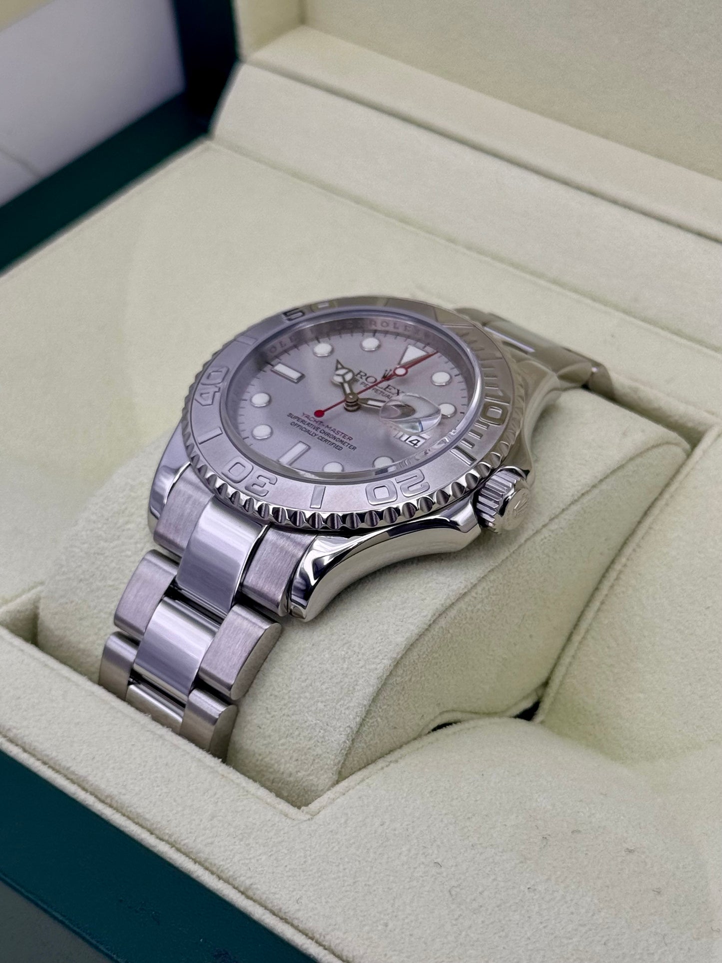 2010 Rolex Yacht-Master 40mm 16622 Platinum Bezel and Dial