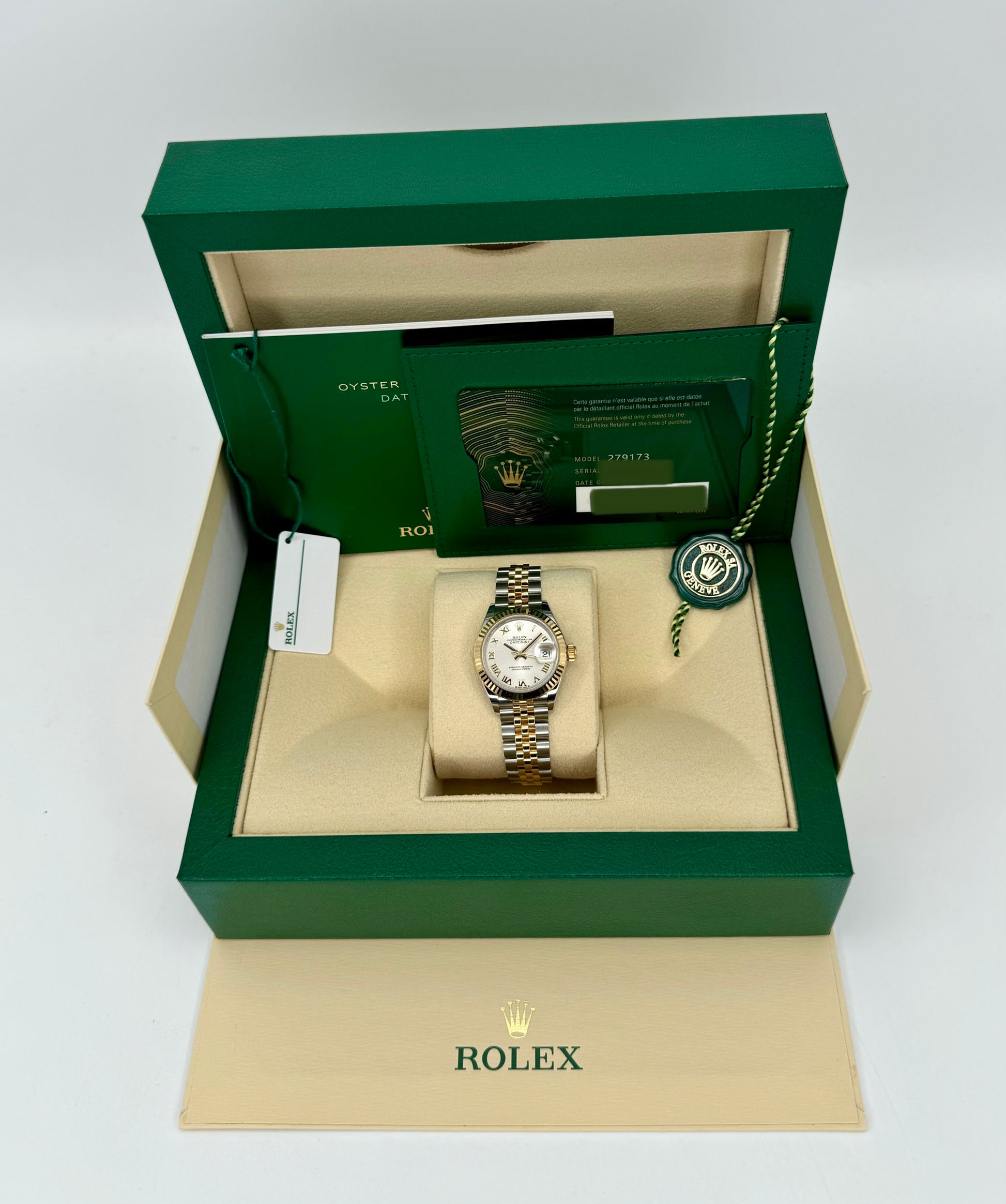 NEW 2023 Rolex Lady Datejust 28mm 279171 Two-Tone Jubilee Silver Dial - MyWatchLLC