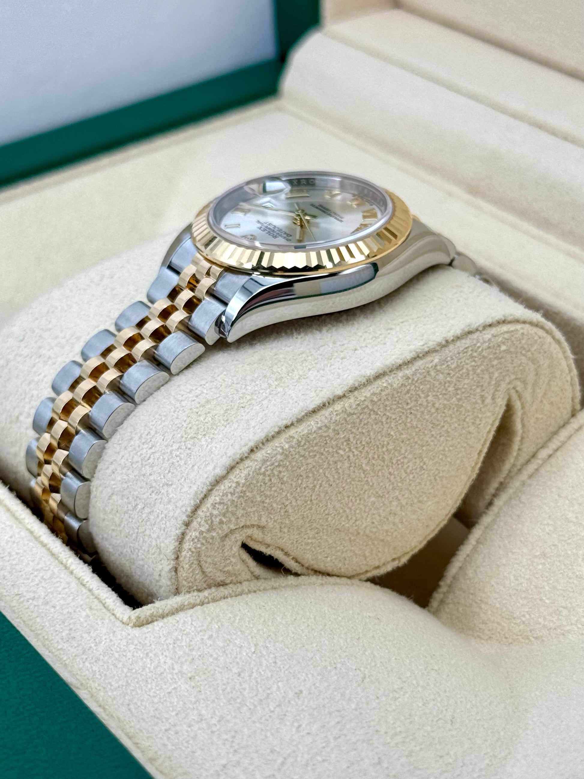 NEW 2023 Rolex Lady Datejust 28mm 279171 Two-Tone Jubilee Silver Dial - MyWatchLLC