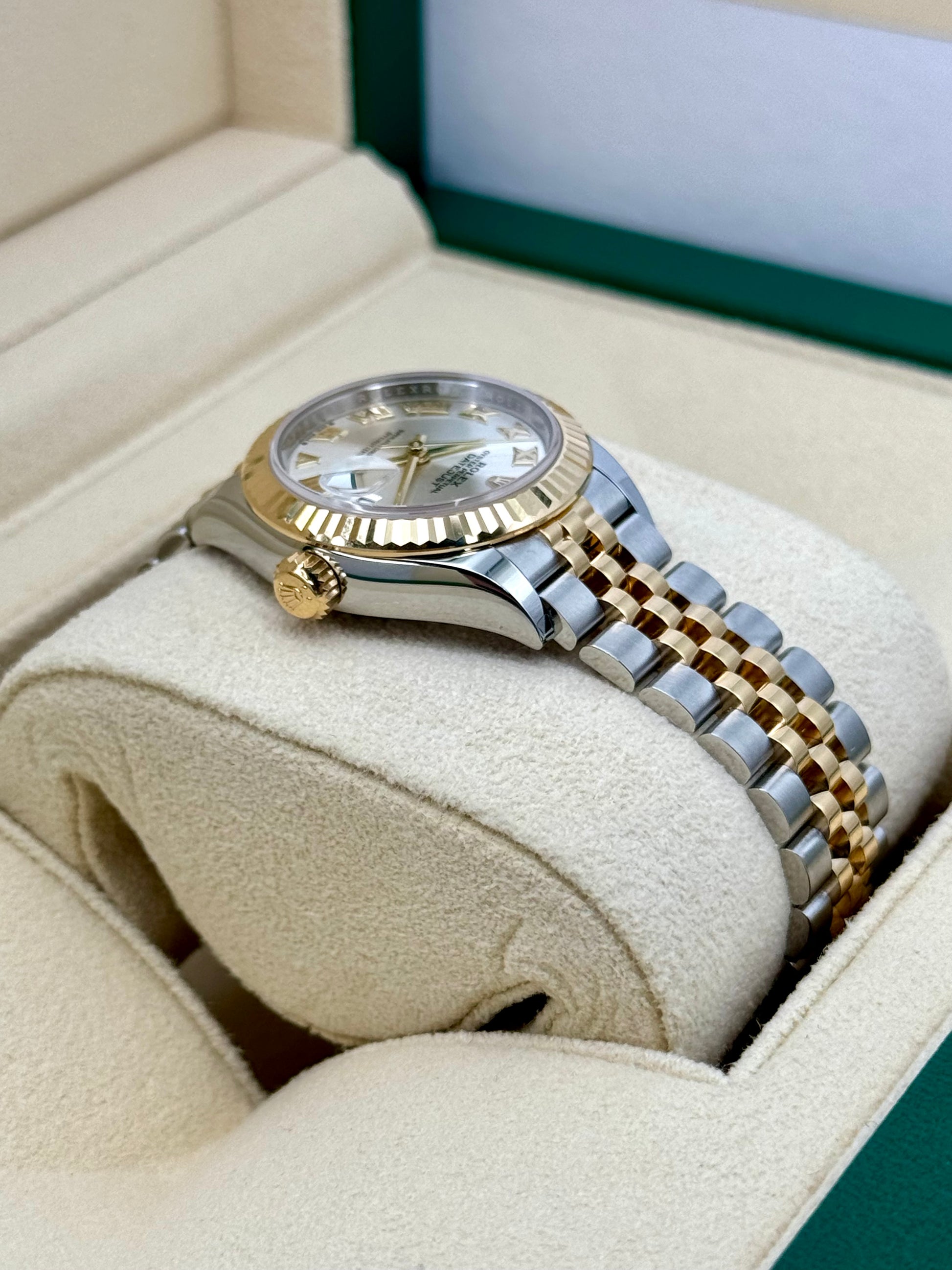 NEW 2023 Rolex Lady Datejust 28mm 279171 Two-Tone Jubilee Silver Dial - MyWatchLLC