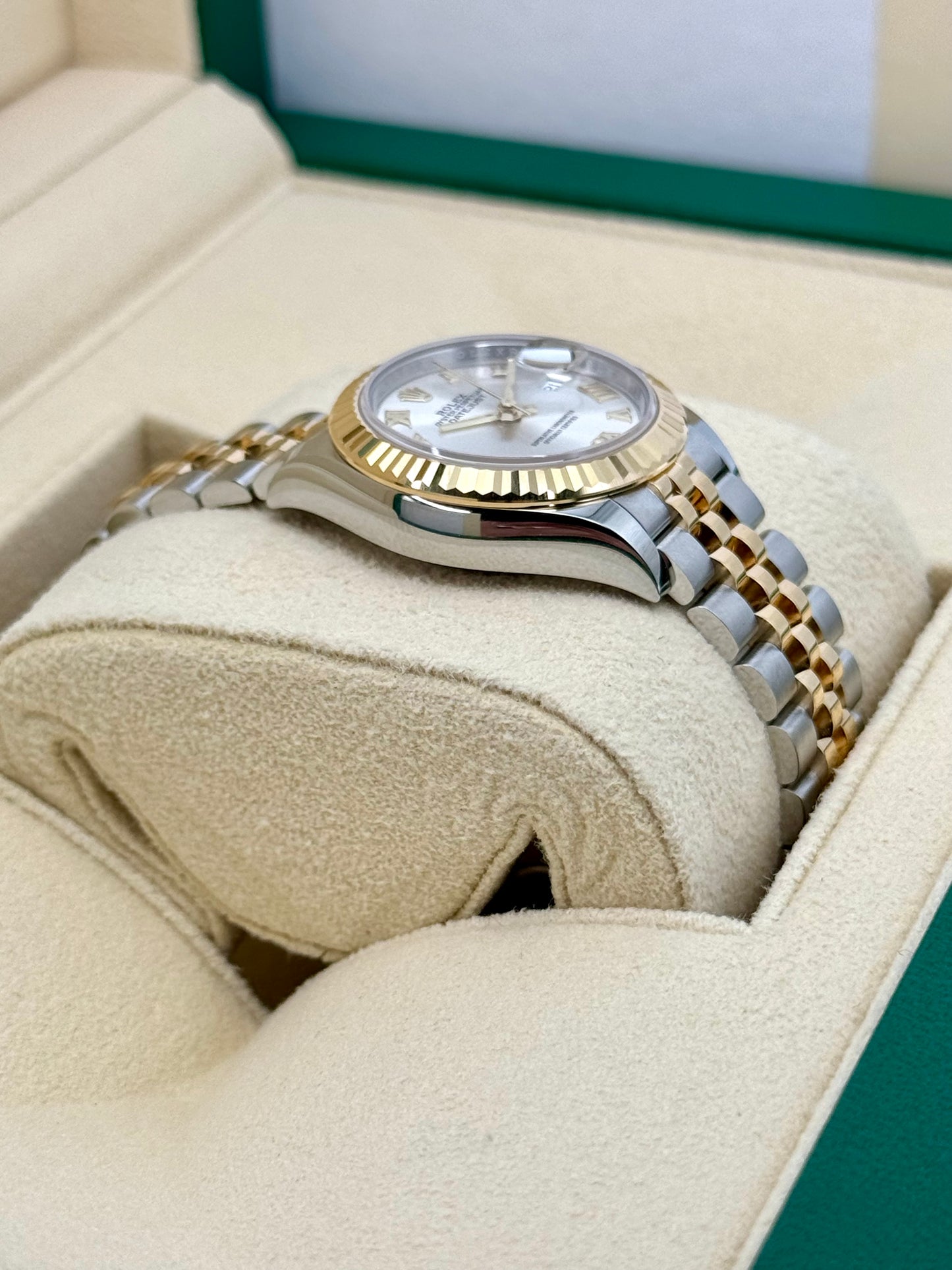 NEW 2023 Rolex Lady Datejust 28mm 279171 Two-Tone Jubilee Silver Dial - MyWatchLLC