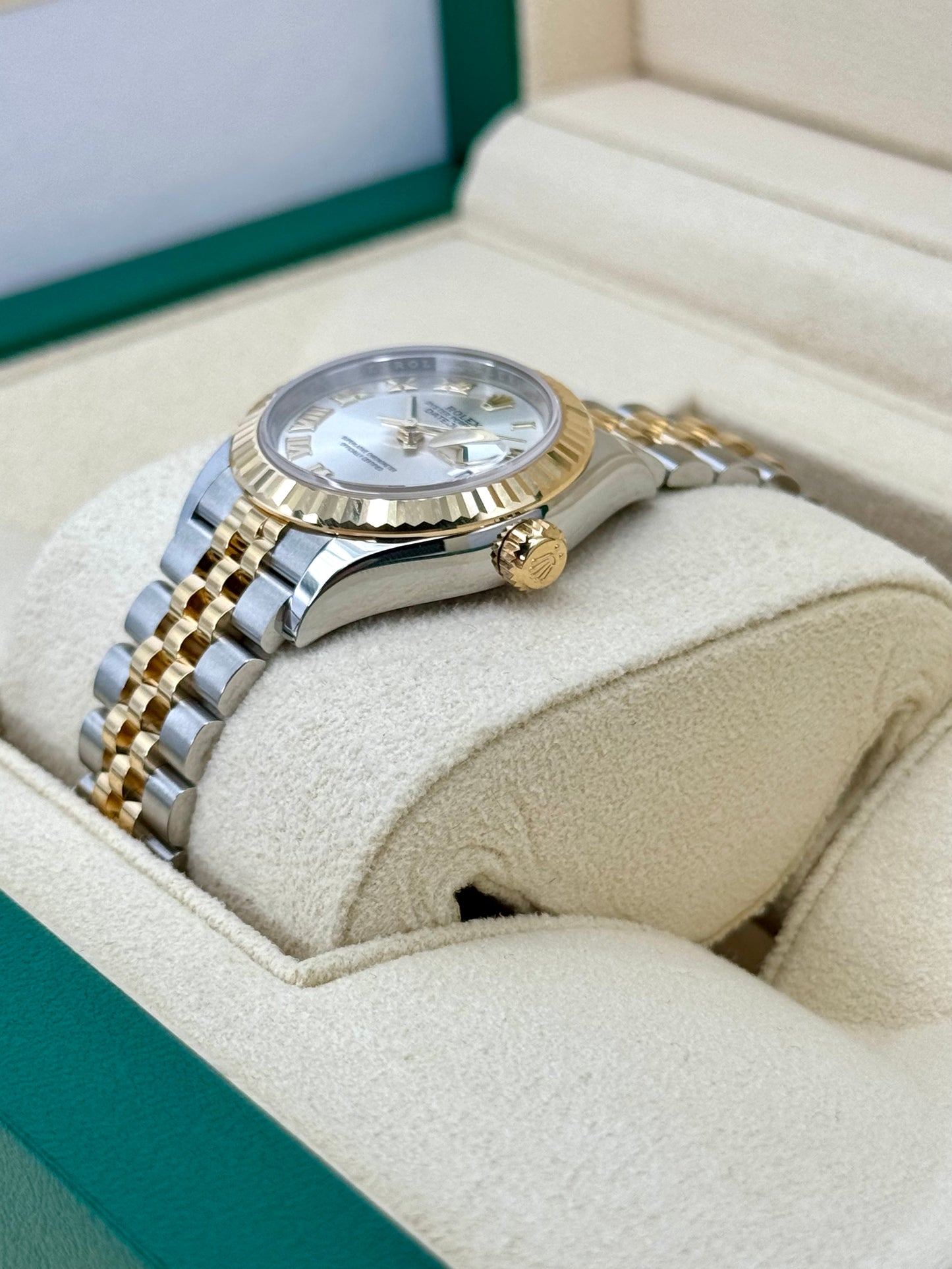 NEW 2023 Rolex Lady Datejust 28mm 279171 Two-Tone Jubilee Silver Dial - MyWatchLLC