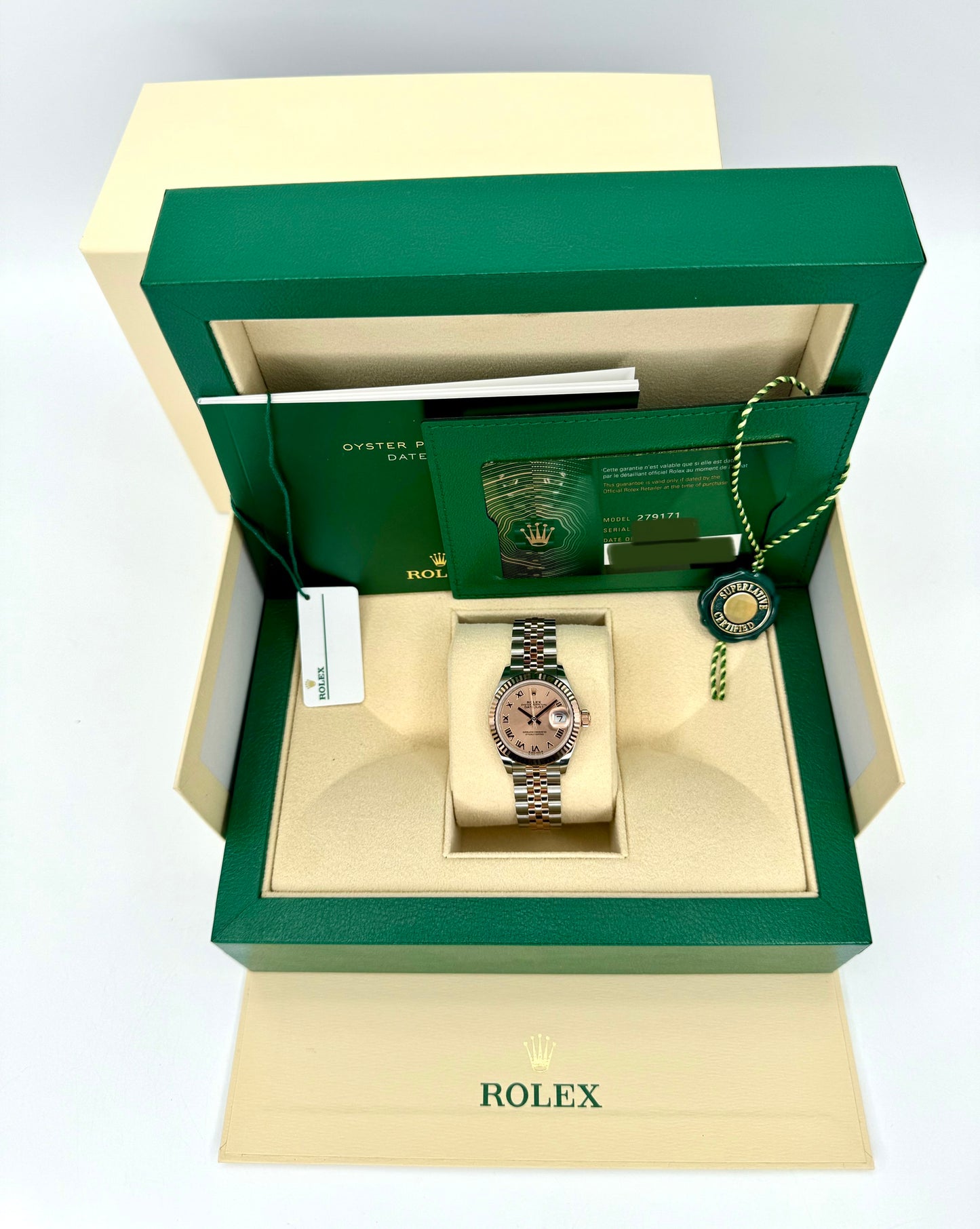 NEW 2023 Rolex Lady Datejust 28mm 279171 Two-Tone Jubilee Pink Dial - MyWatchLLC