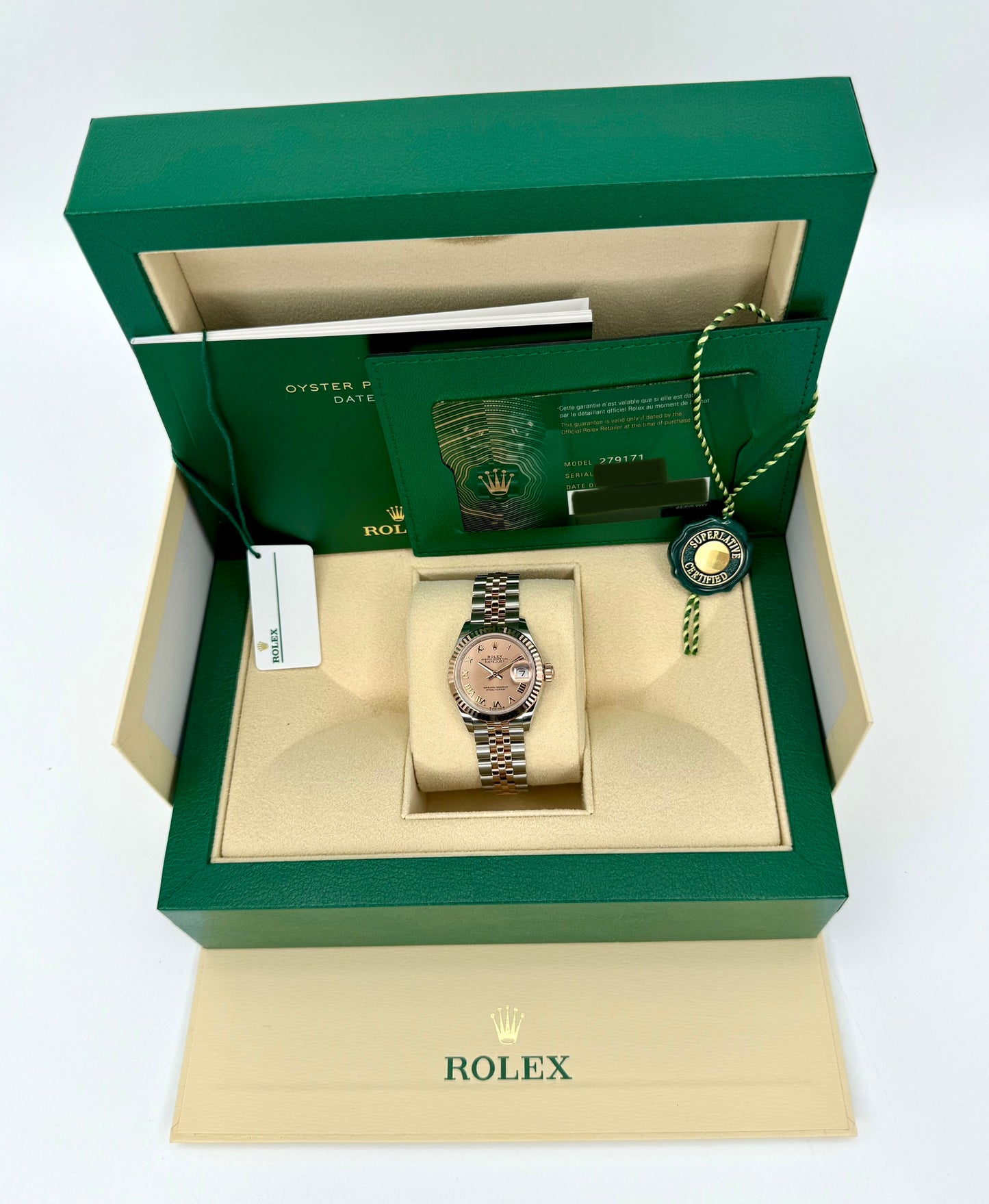 NEW 2023 Rolex Lady Datejust 28mm 279171 Two-Tone Jubilee Pink Dial - MyWatchLLC