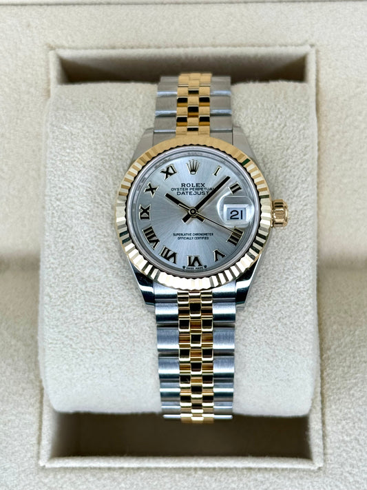 NEW 2023 Rolex Lady Datejust 28mm 279171 Two-Tone Jubilee Silver Dial - MyWatchLLC