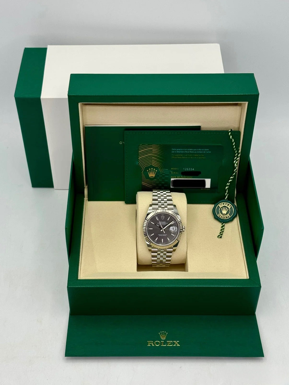 NEW 2026 Rolex Datejust 41mm 126334 Stainless Steel Jubilee Rhodium Dial