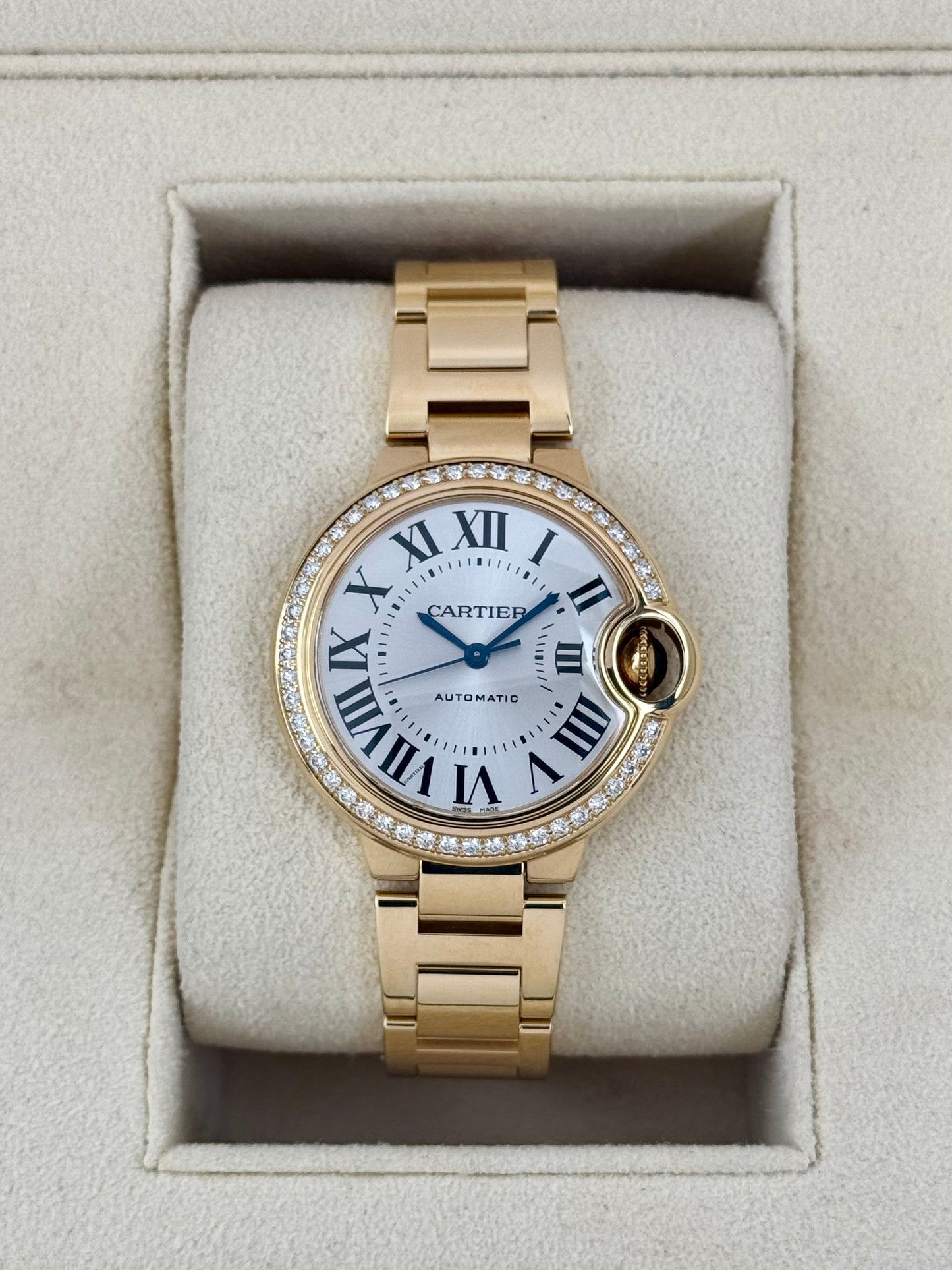 2021 Cartier Ballon Bleu De Cartier 33mm WJBB0042 Silver Dial