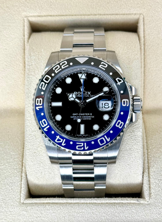 2017 Rolex GMT-Master II "Batman" 40mm 116710BLNR Oyster Black Dial - MyWatchLLC