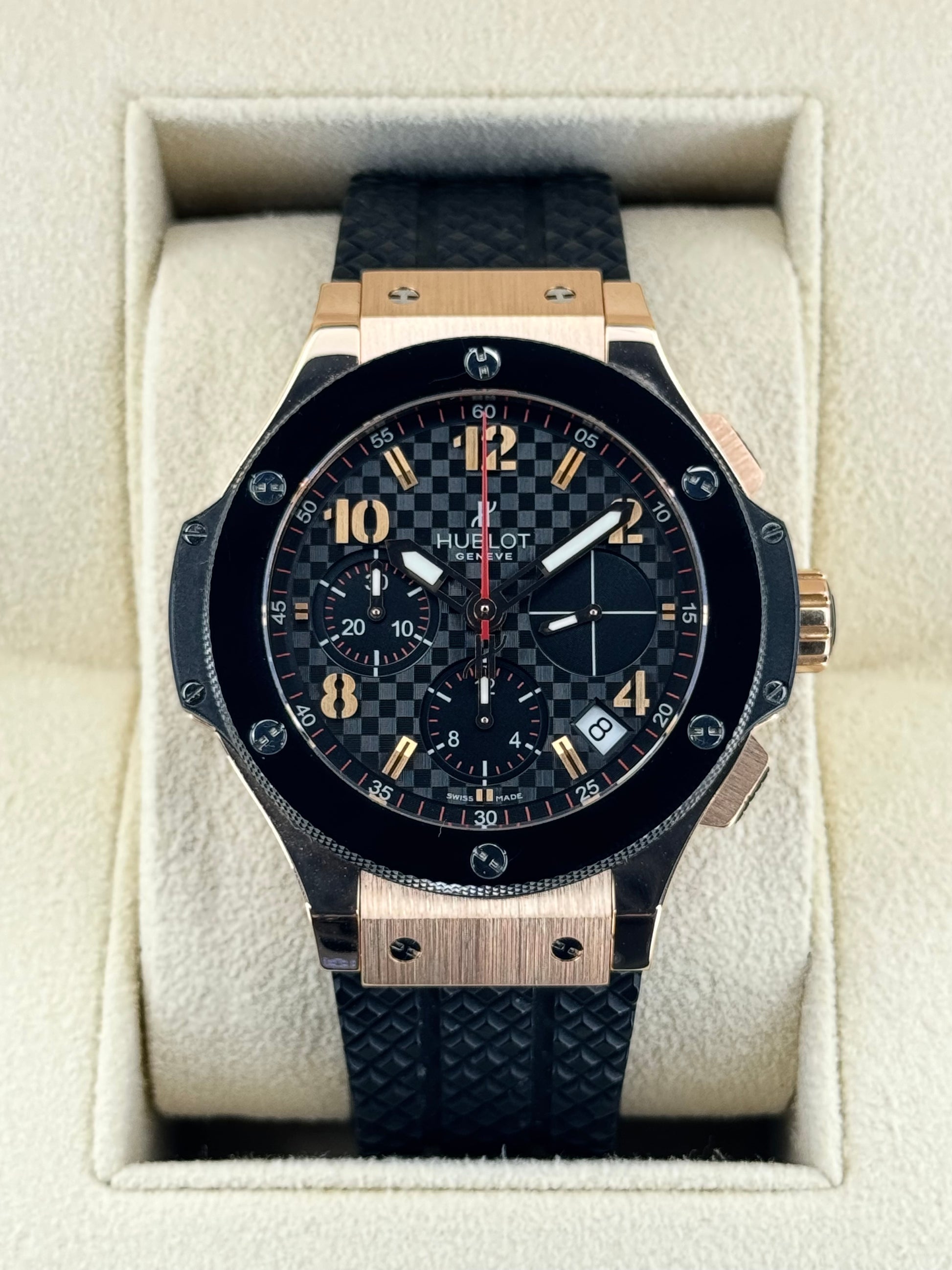 Big Bang Chronograph 41mm 341.PB.131.RX Rose Gold Black Dial - MyWatchLLC