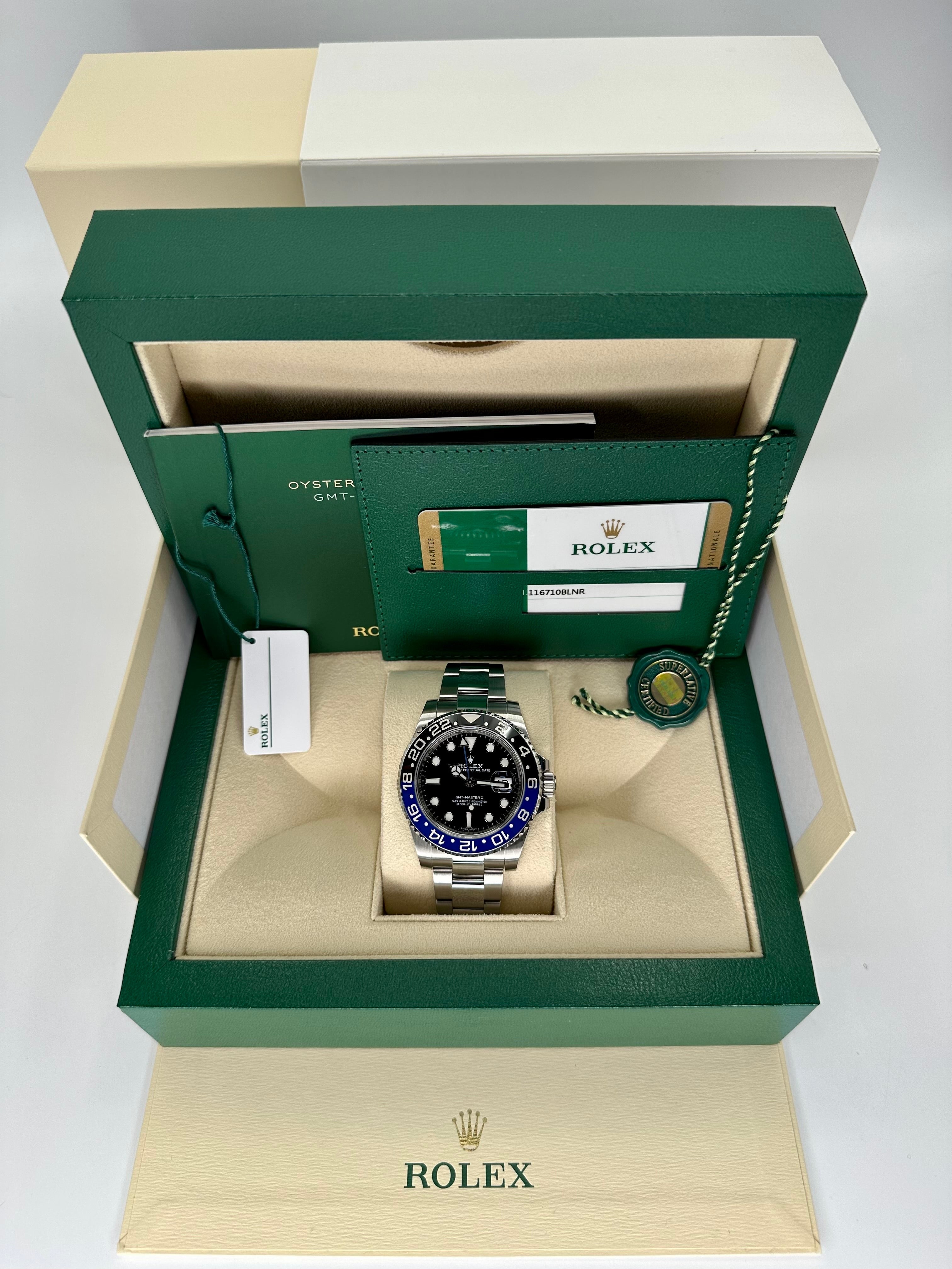 2017 Rolex GMT Master II Batman 40mm 116710BLNR Oyster MyWatchLLC