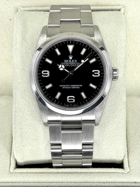 2007 Rolex Explorer 36mm 114270 Stainless Steel Black Dial - MyWatchLLC
