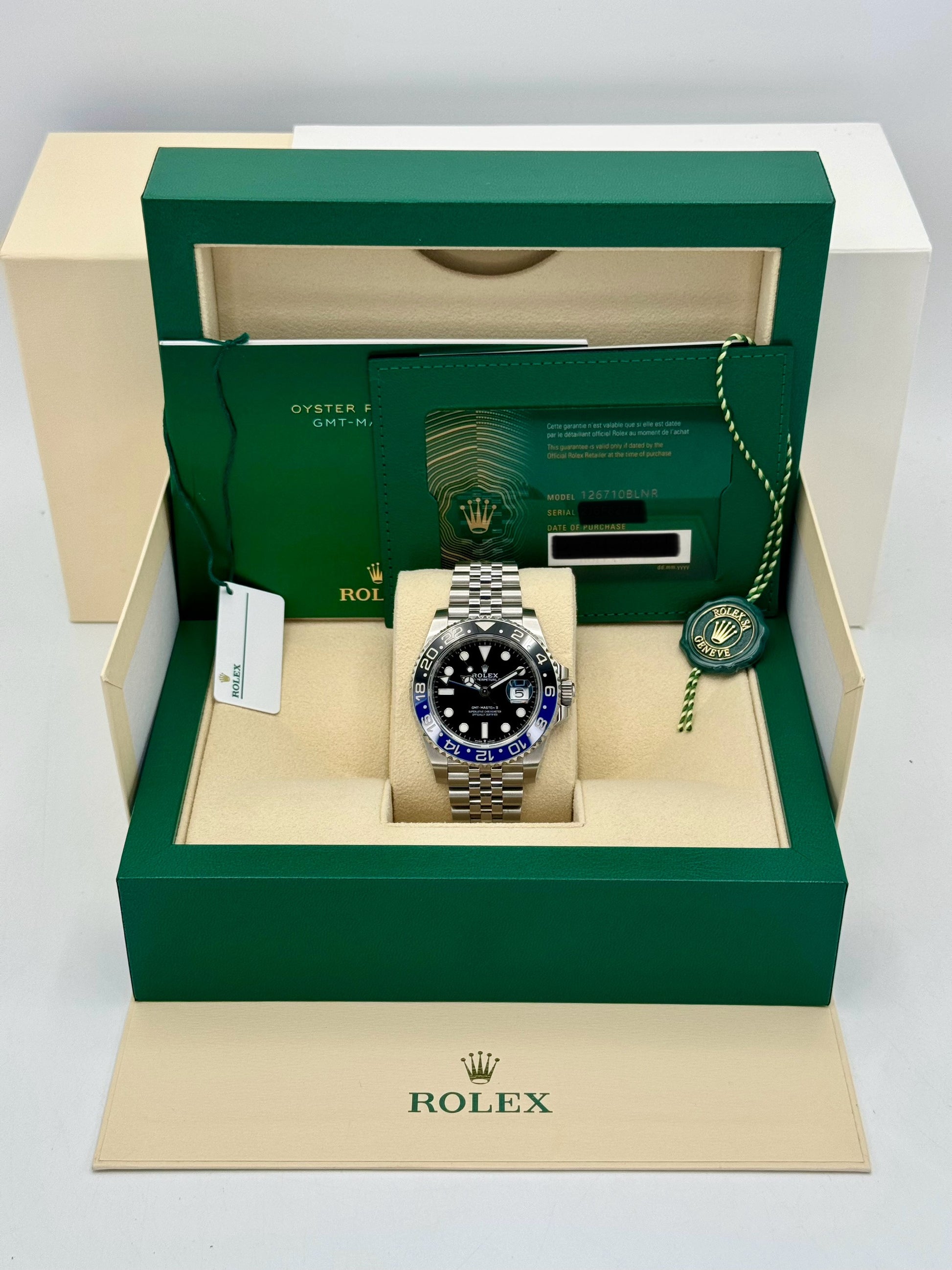 2024 Rolex GMT-Master II "Batgirl" 40mm 126710BLNR Jubilee Black Dial - MyWatchLLC