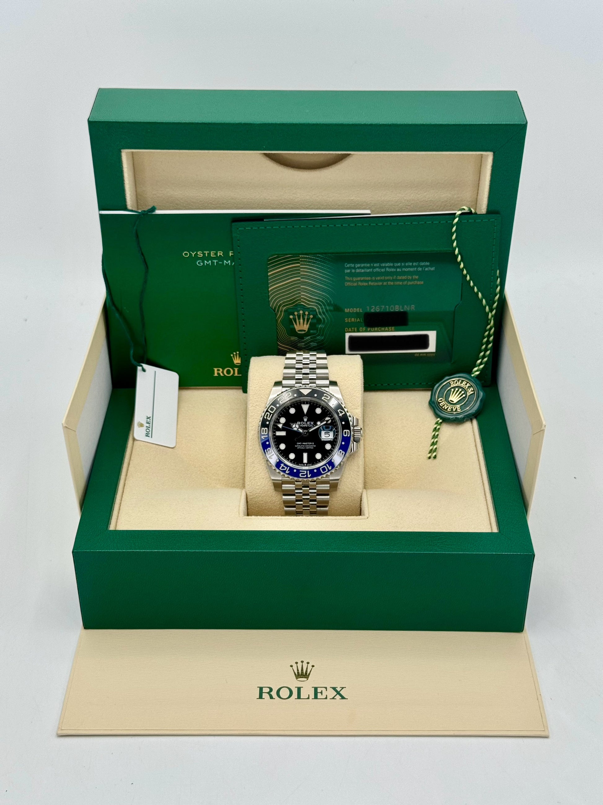 2024 Rolex GMT-Master II "Batgirl" 40mm 126710BLNR Jubilee Black Dial - MyWatchLLC