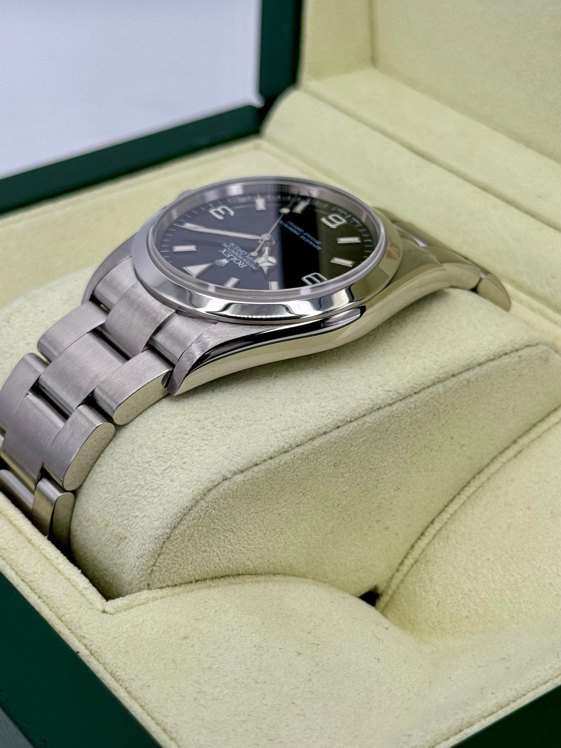 2007 Rolex Explorer 36mm 114270 Stainless Steel Black Dial - MyWatchLLC