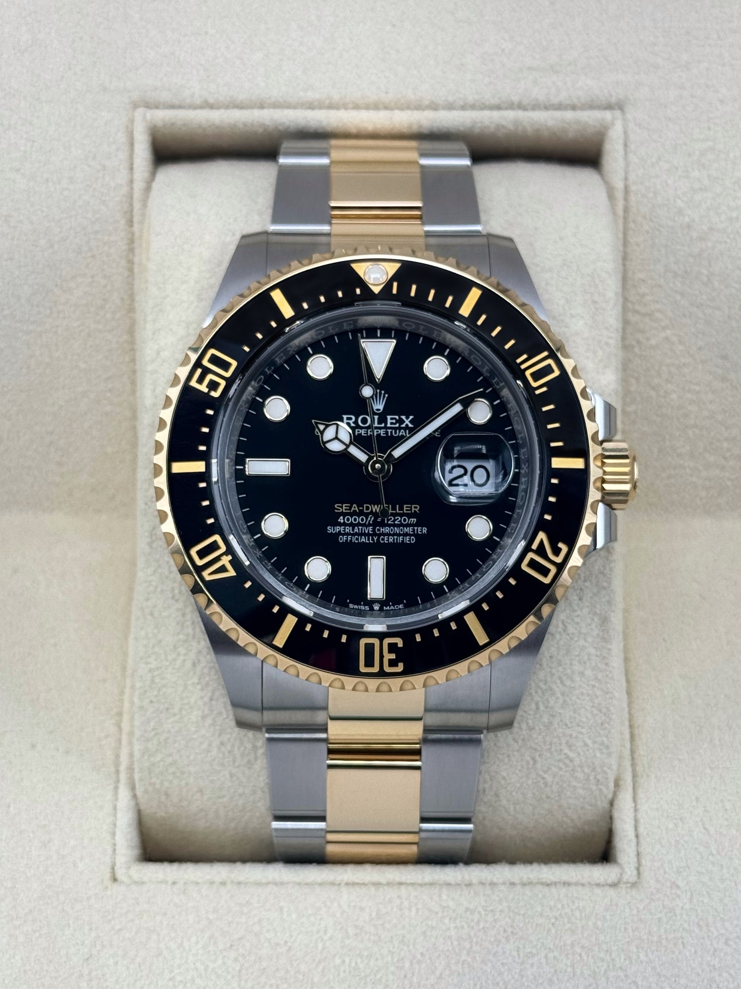 New 2024 Rolex Sea-Dweller 43mm 126603 Two-Tone Black Dial - MyWatchLLC