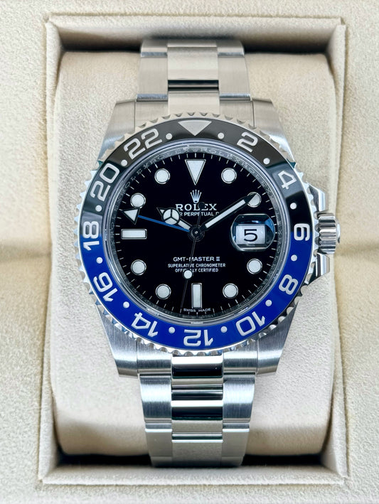 2019 Rolex GMT-Master II "Batman" 40mm 116710BLNR Oyster - MyWatchLLC