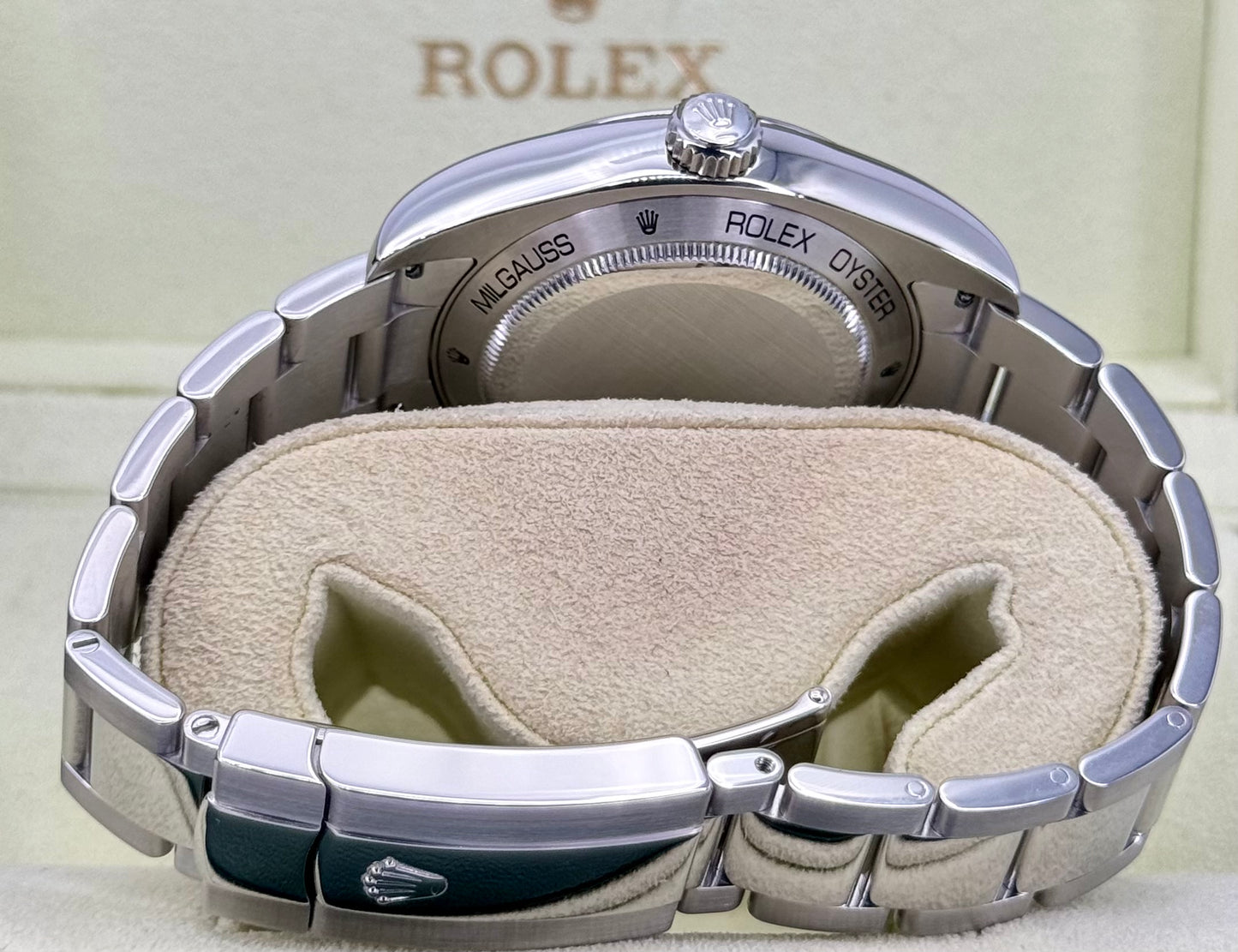 2008 Rolex Milgauss 40mm 116400 Stainless Steel White Dial - MyWatchLLC