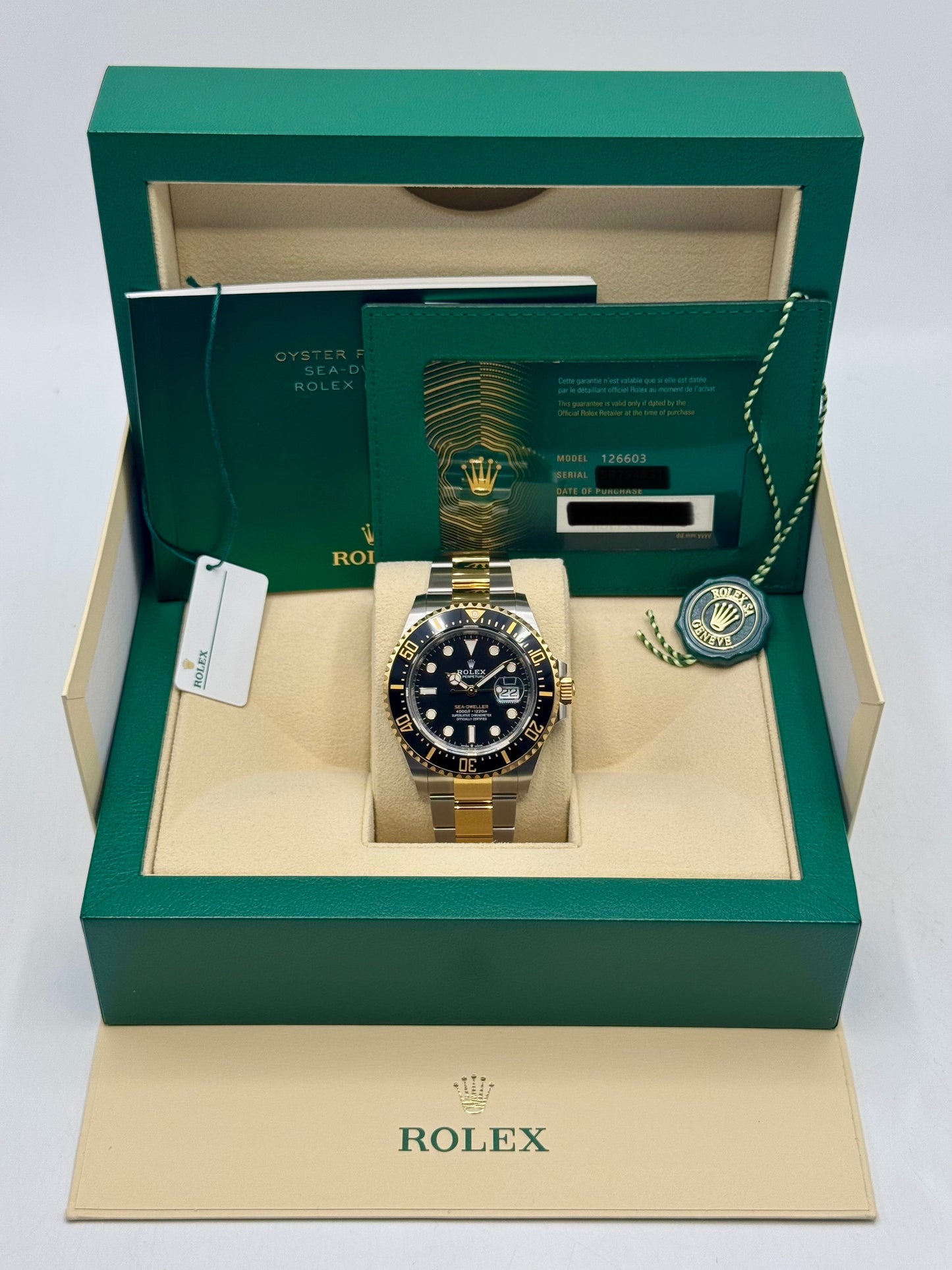 New 2024 Rolex Sea-Dweller 43mm 126603 Two-Tone Black Dial - MyWatchLLC