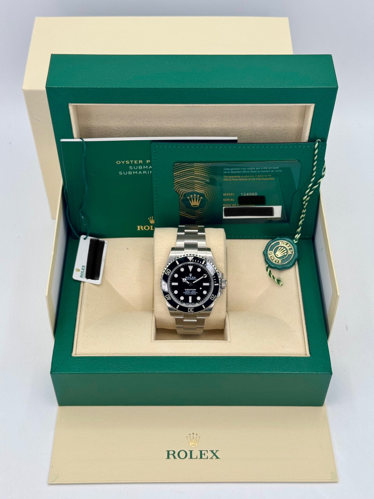 NEW 2025 Rolex Submariner 41mm 124060 Stainless Steel Black Dial