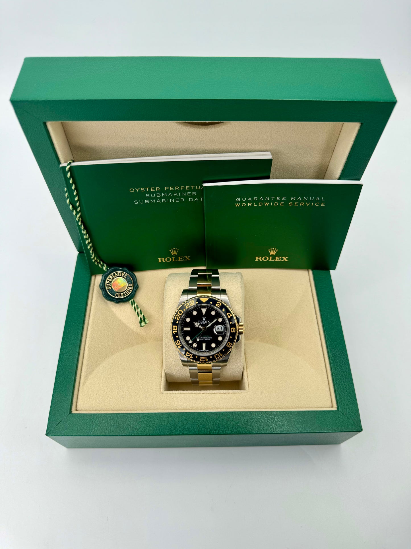 Rolex GMT-Master II 40mm 116713LN Two-Tone Black Dial - MyWatchLLC