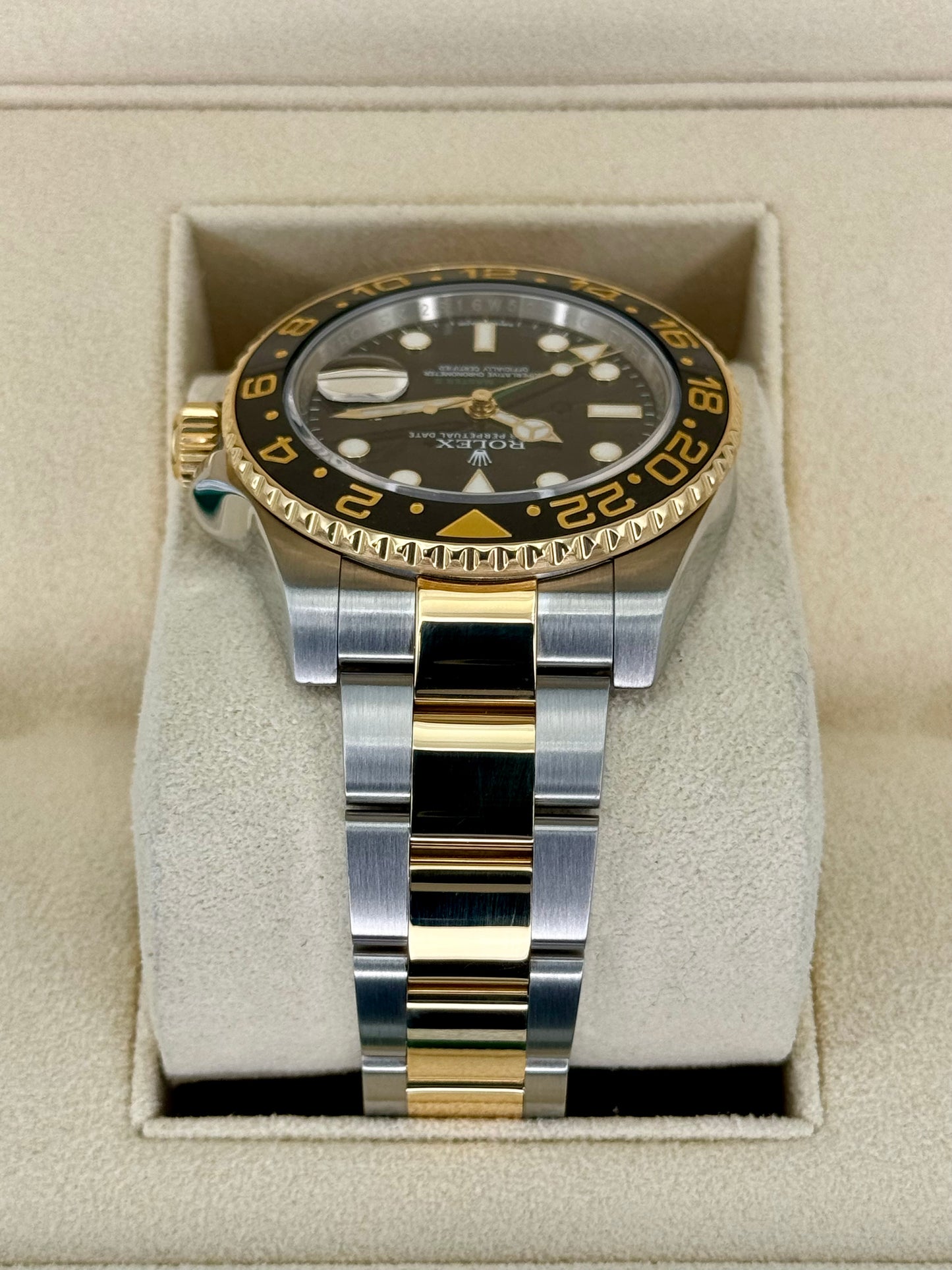 Rolex GMT-Master II 40mm 116713LN Two-Tone Black Dial - MyWatchLLC