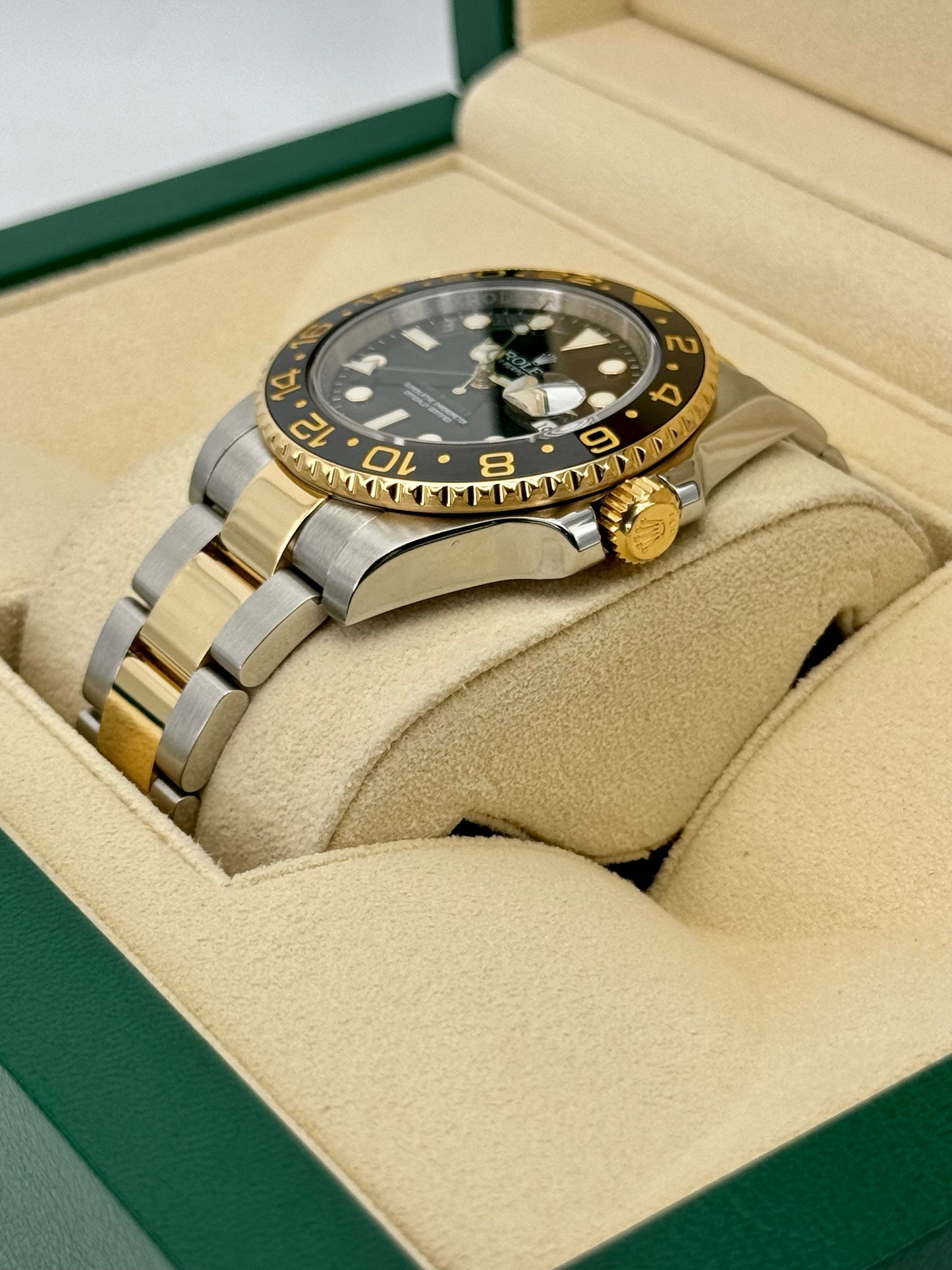 Rolex GMT-Master II 40mm 116713LN Two-Tone Black Dial - MyWatchLLC