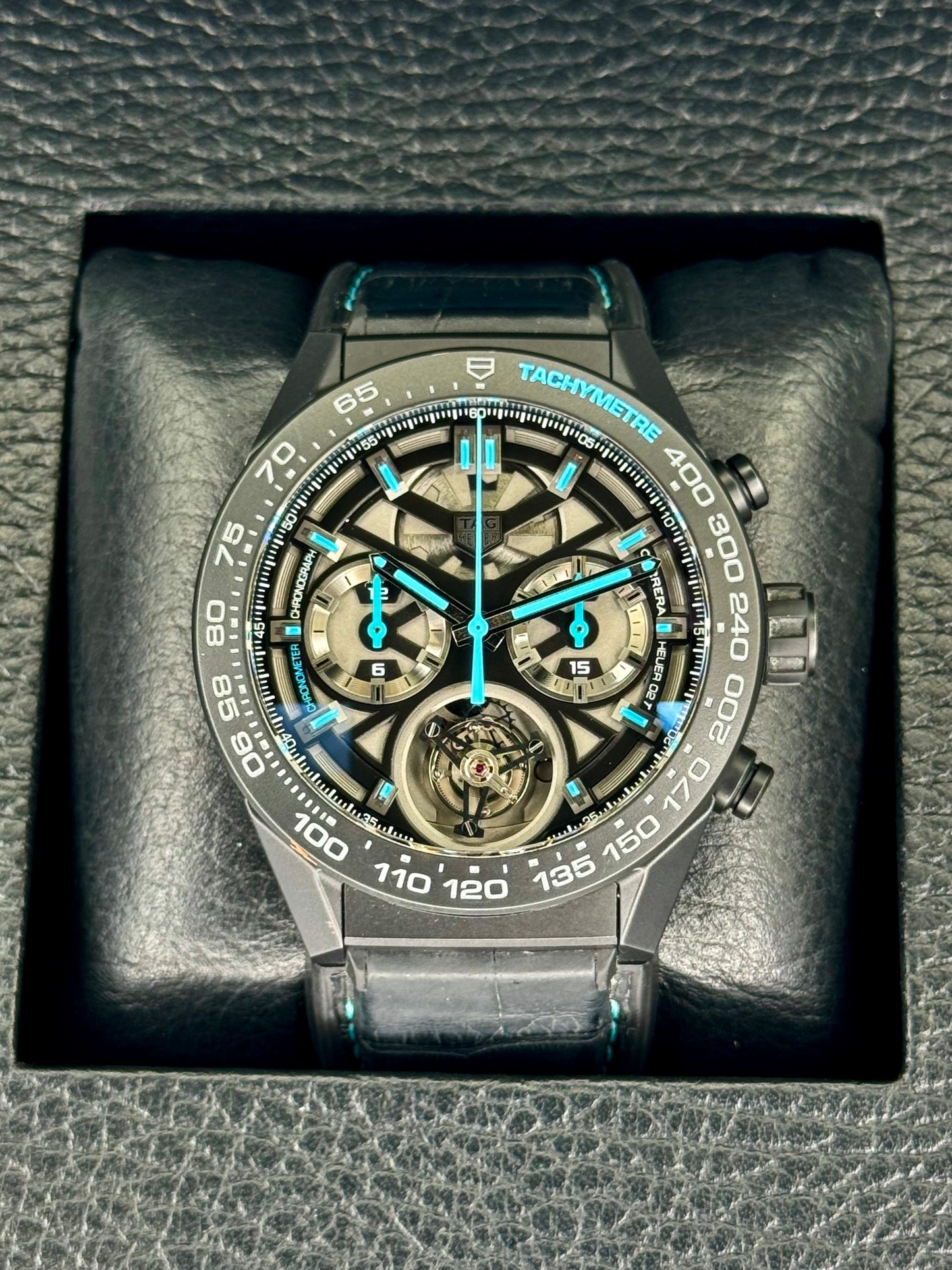 TAG Heuer Carrera Tourbillon Chronograph 45mm CAR5A97 Limited Edition - MyWatchLLC