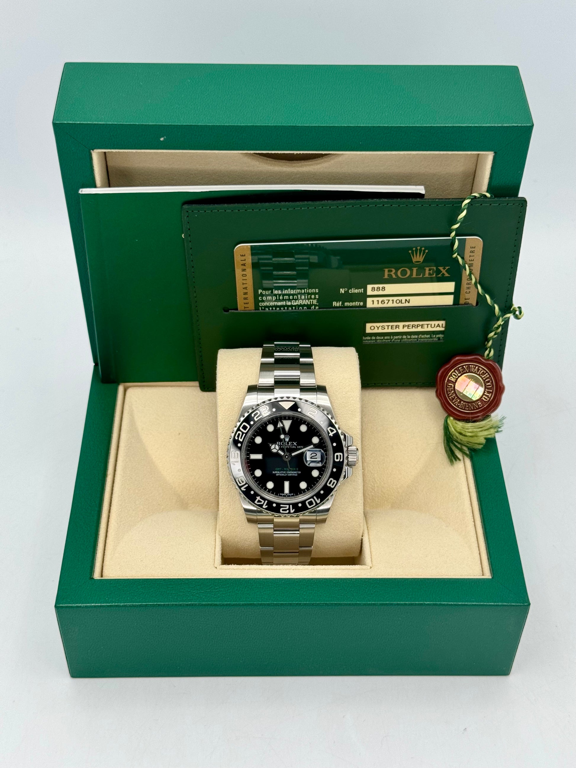 2012 Rolex GMT-Master II 40mm 116710LN Stainless Steel Black Dial - MyWatchLLC