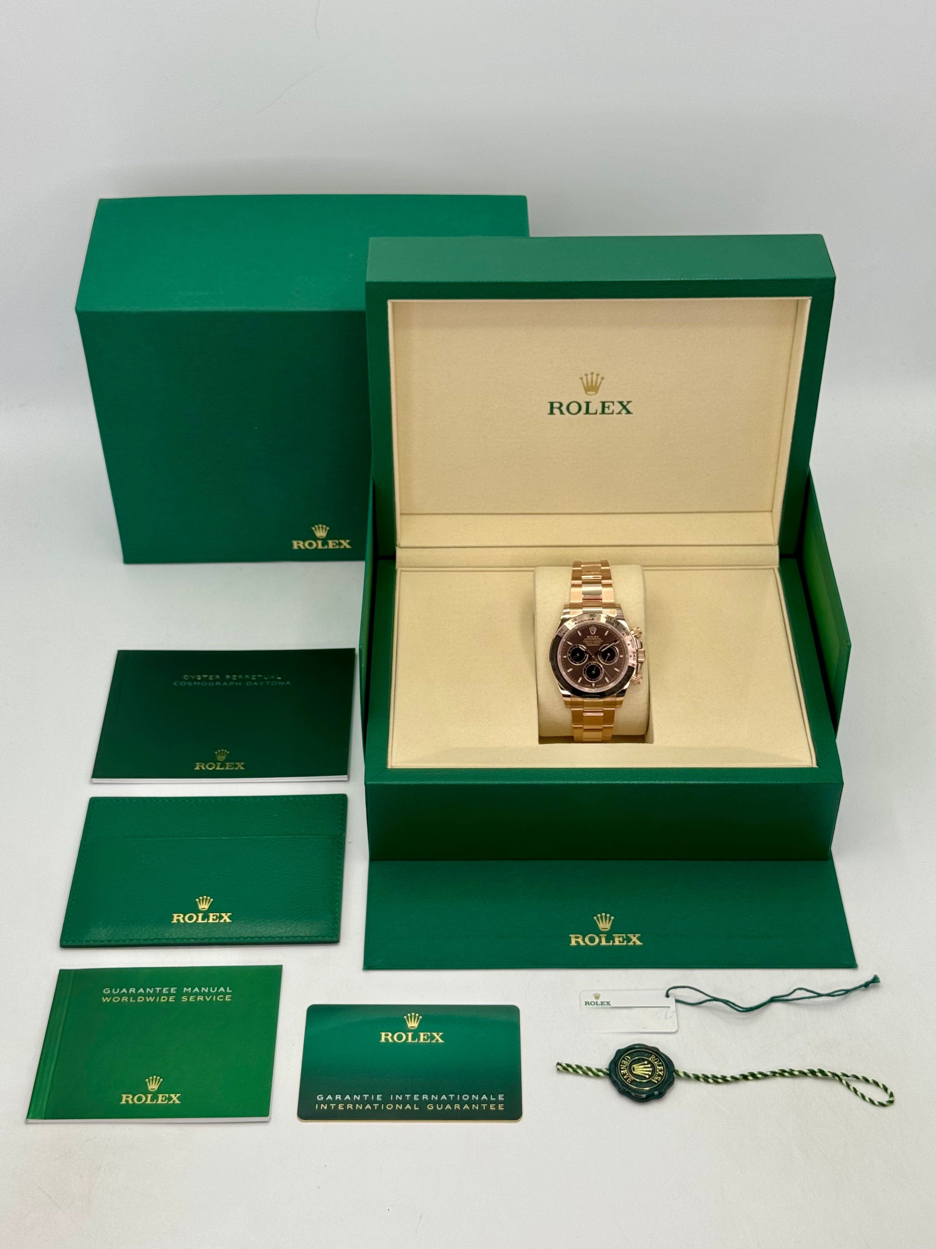 NEW 2025 Rolex Daytona 40mm 126505 Rose Gold Chocolate Dial