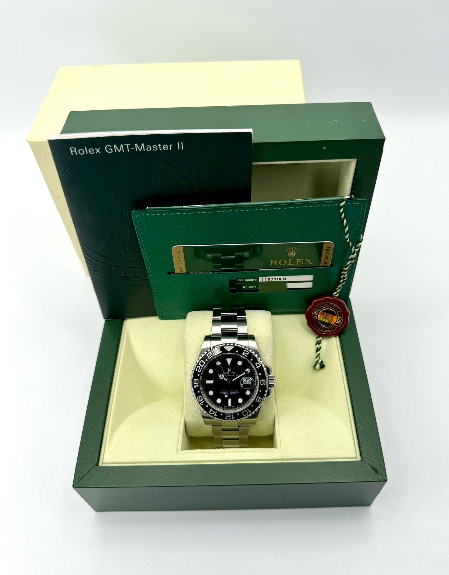 2009 Rolex GMT-Master II 40mm 116710LN Stainless Steel Black Dial - MyWatchLLC