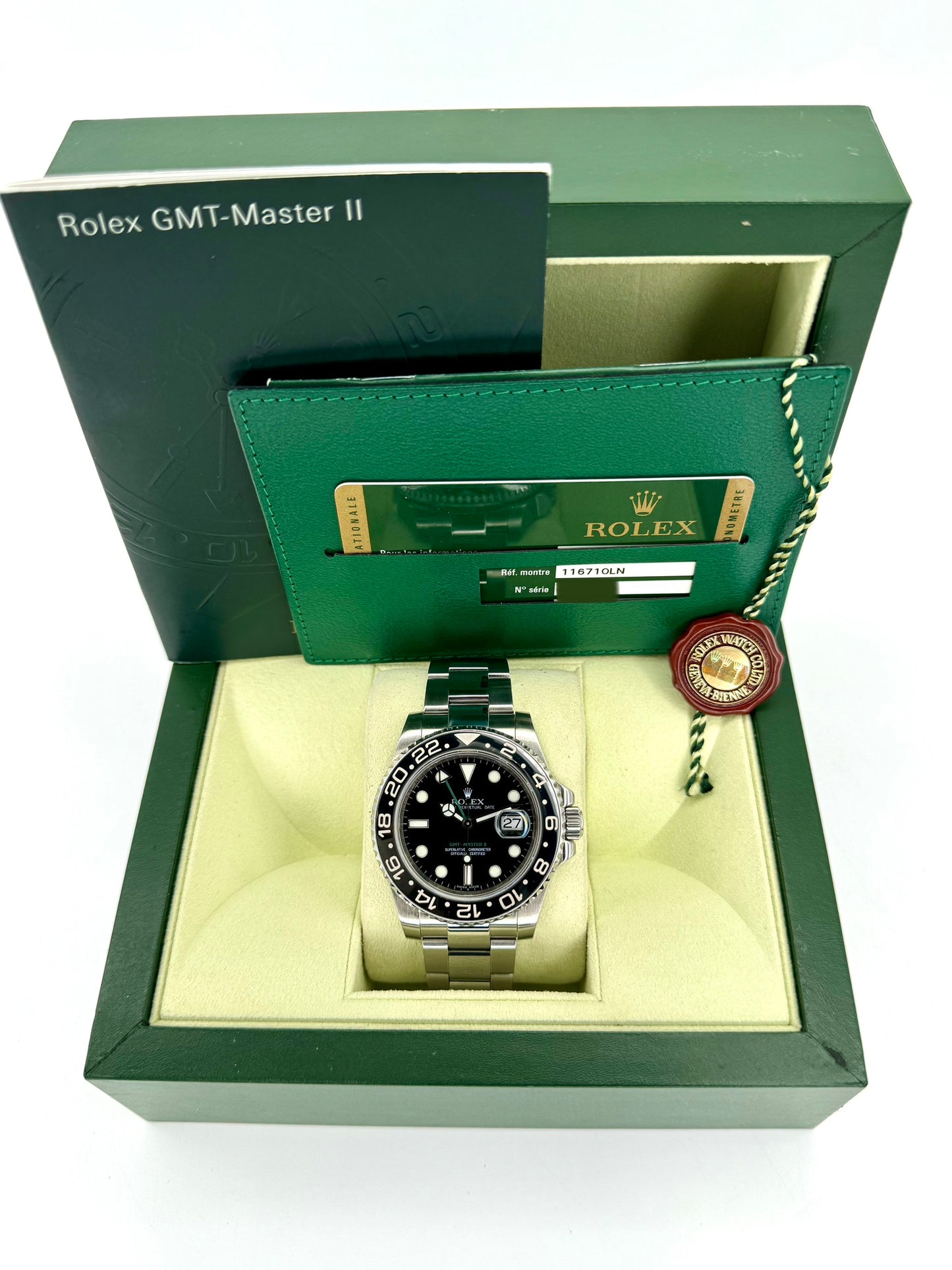 2009 Rolex GMT-Master II 40mm 116710LN Stainless Steel Black Dial - MyWatchLLC