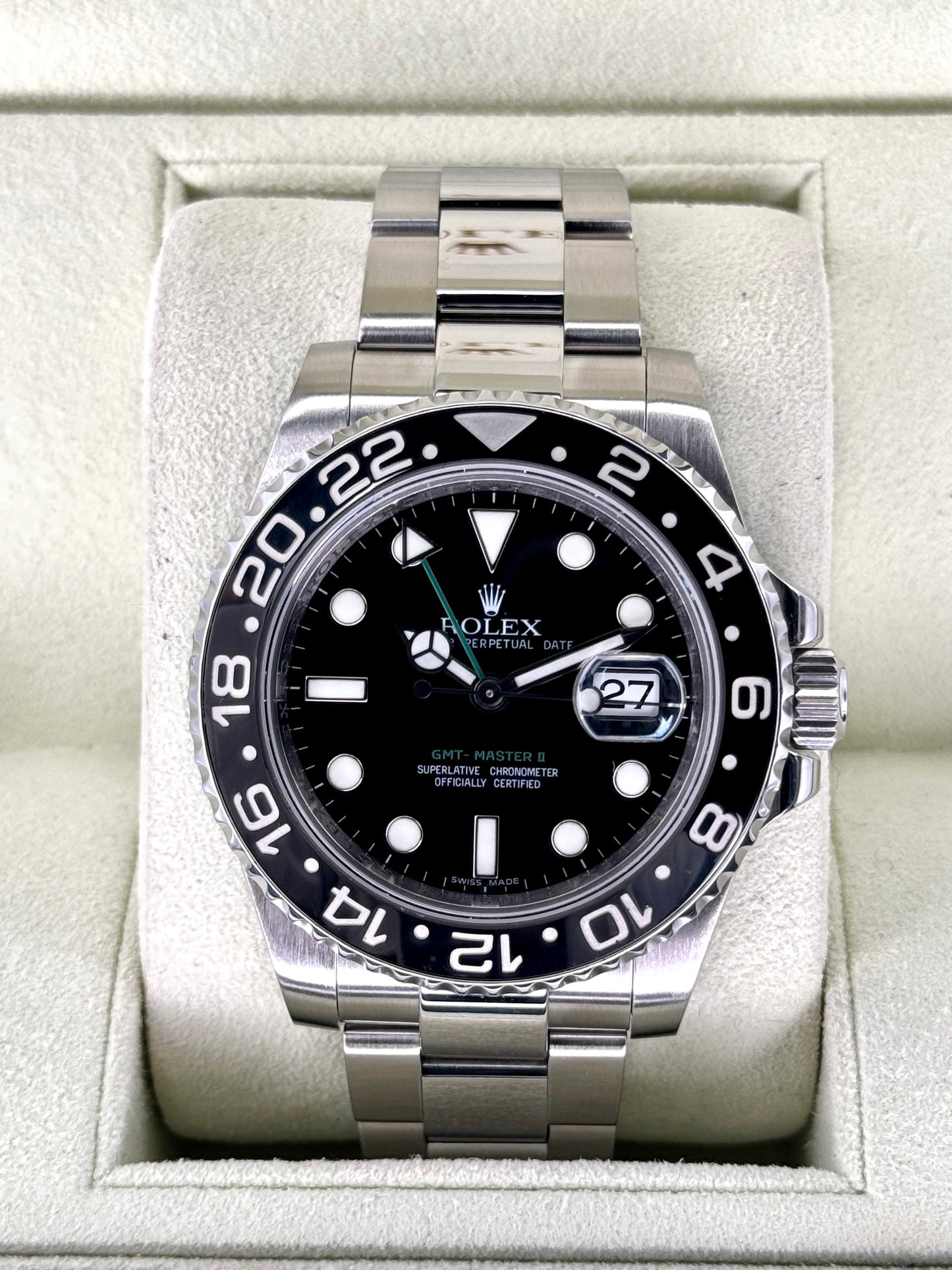 2009 Rolex GMT-Master II 40mm 116710LN Stainless Steel Black Dial - MyWatchLLC