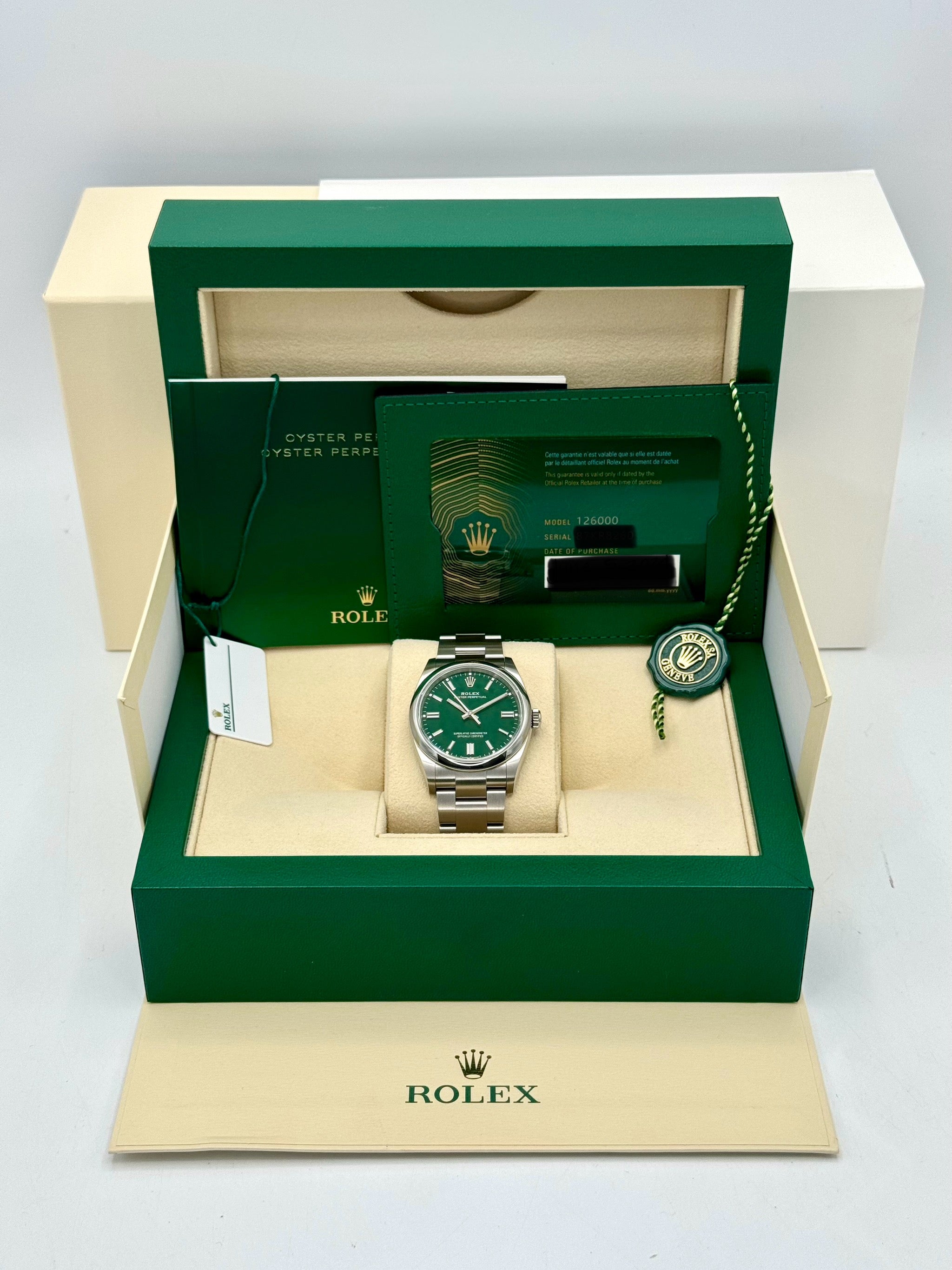 Rolex popular green box