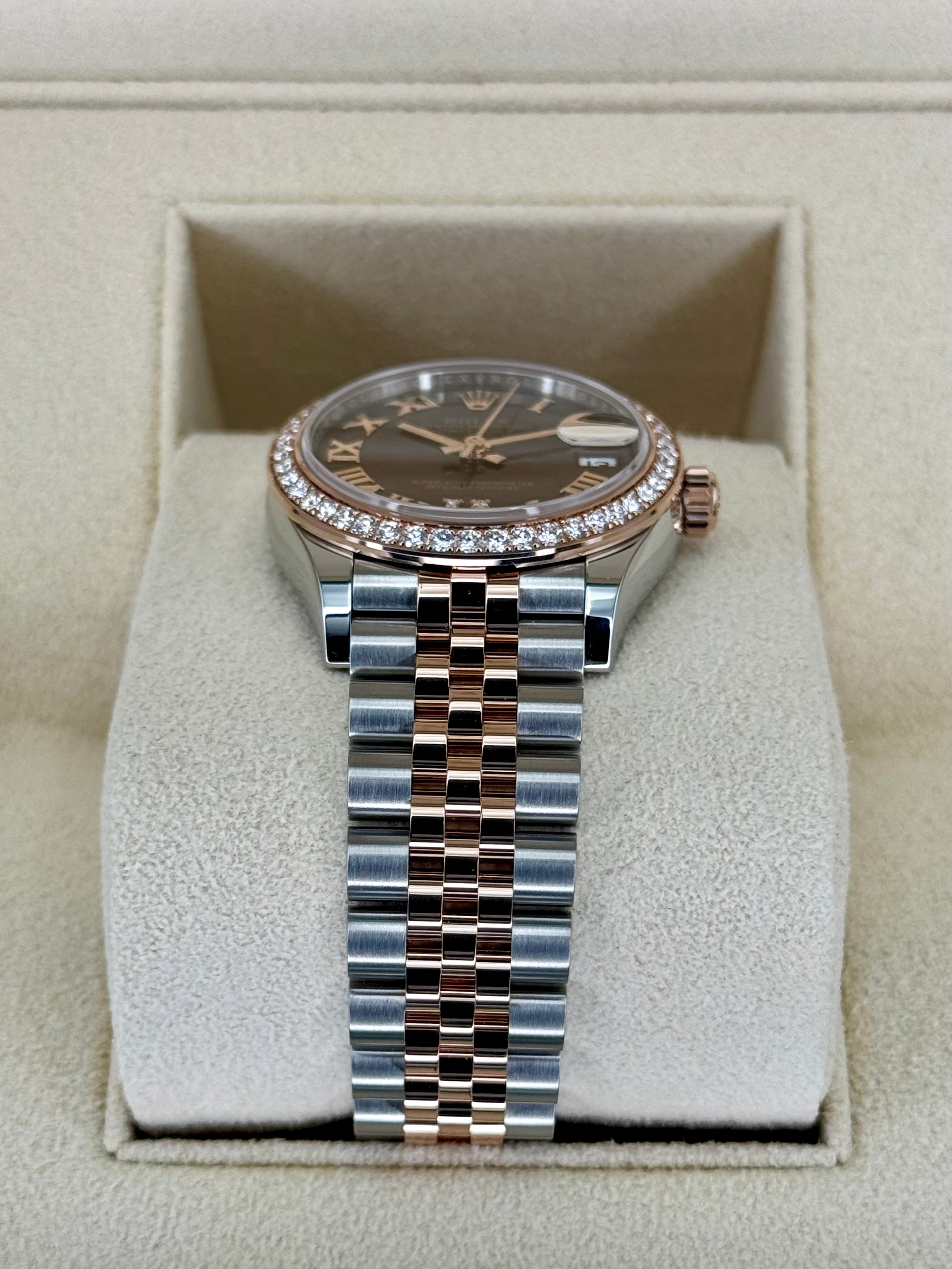 NEW 2023 Rolex Lady Datejust 31mm 278381RBR Two Tone Chocolate